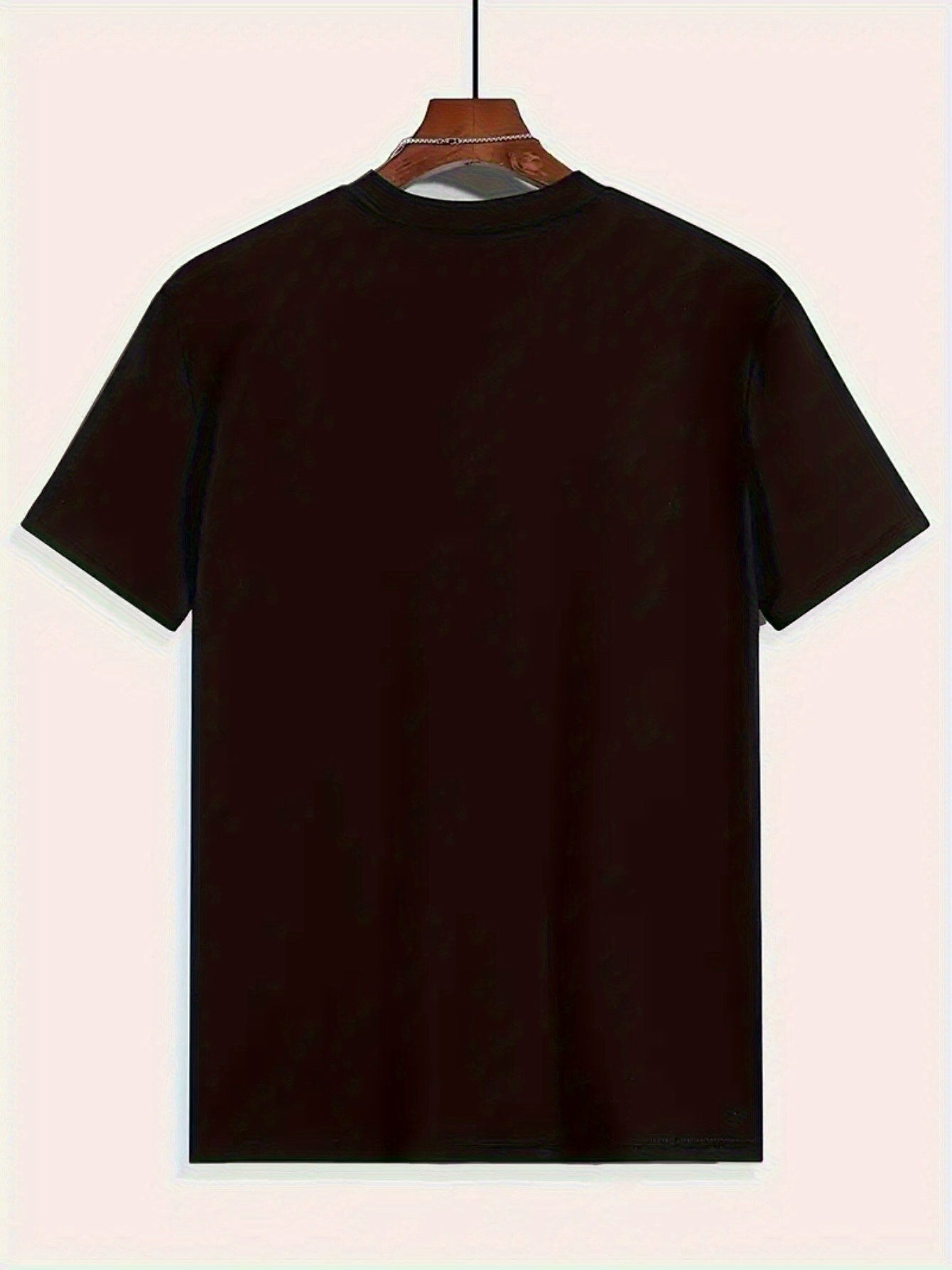 Guitar Printed Round Neck Men's T-Shirt