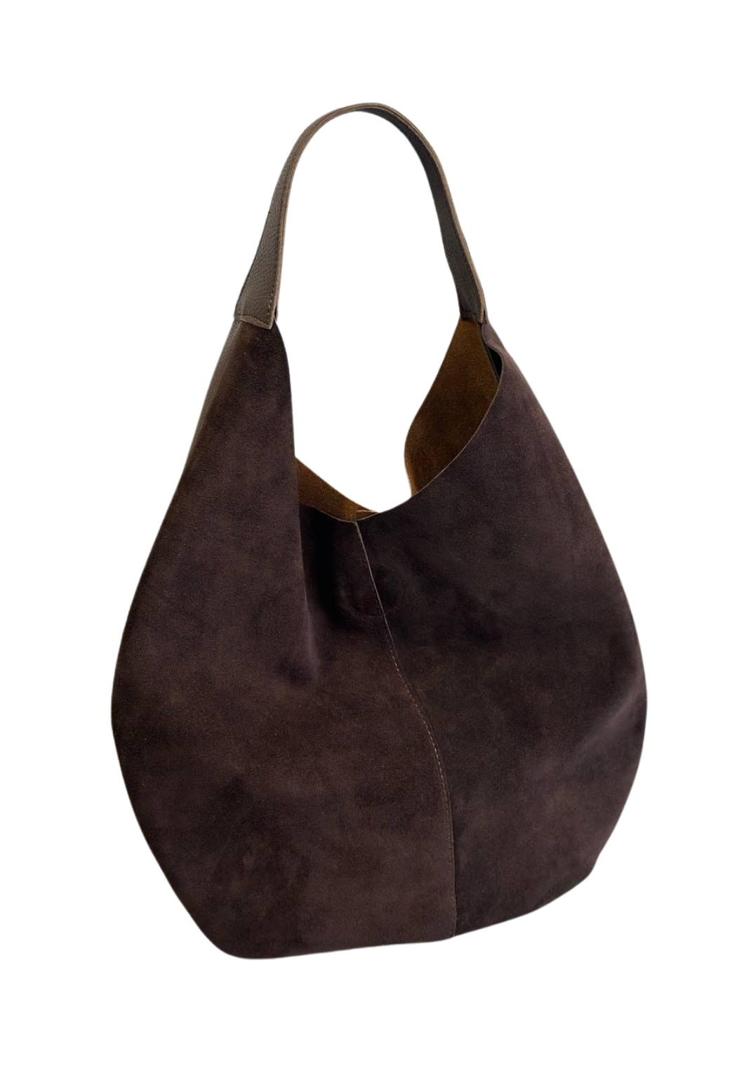 Hobo-Tasche aus echtem Wildleder für Damen