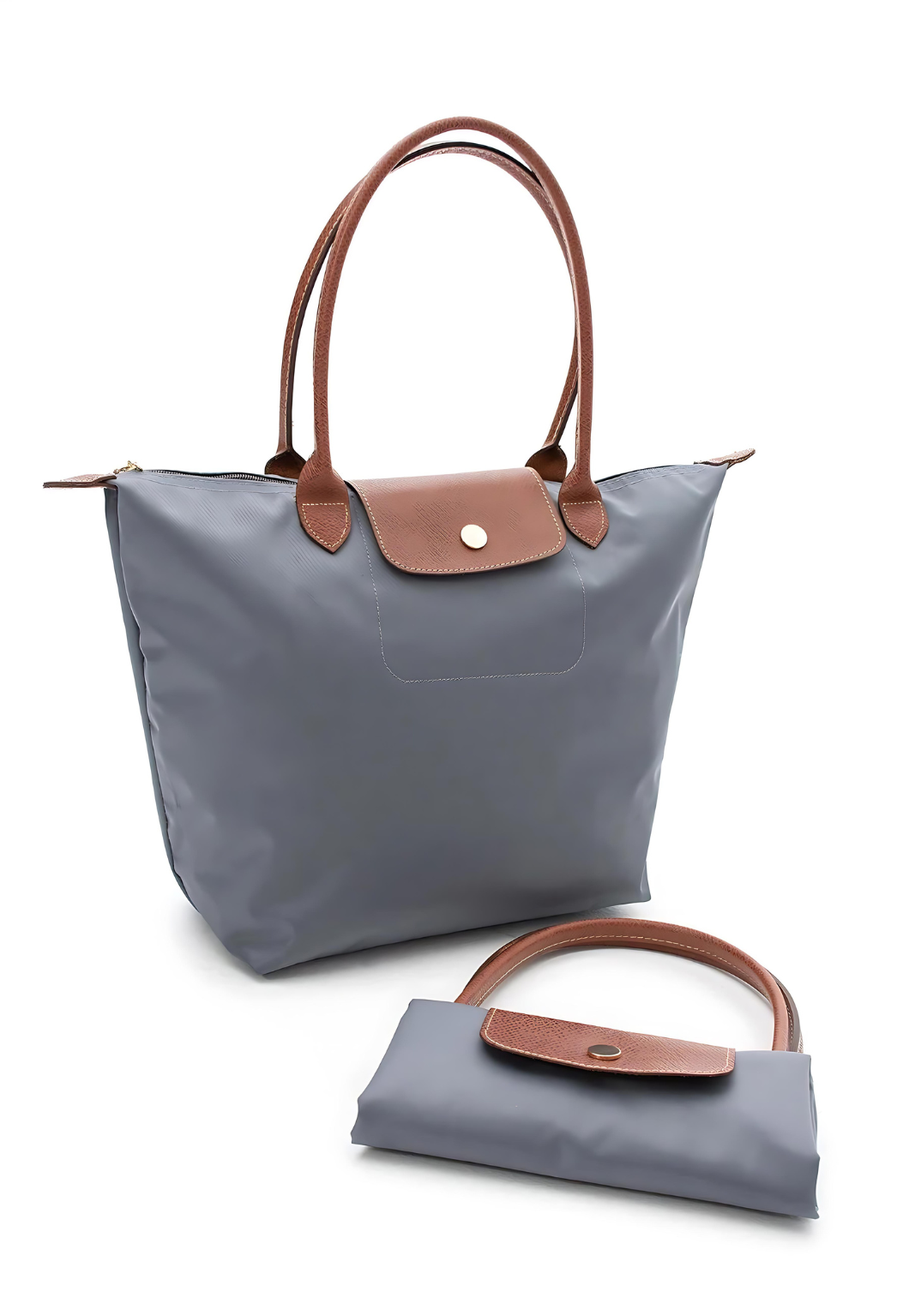 Women's Genuine Leather Detailed Foldable Shoulder Bag