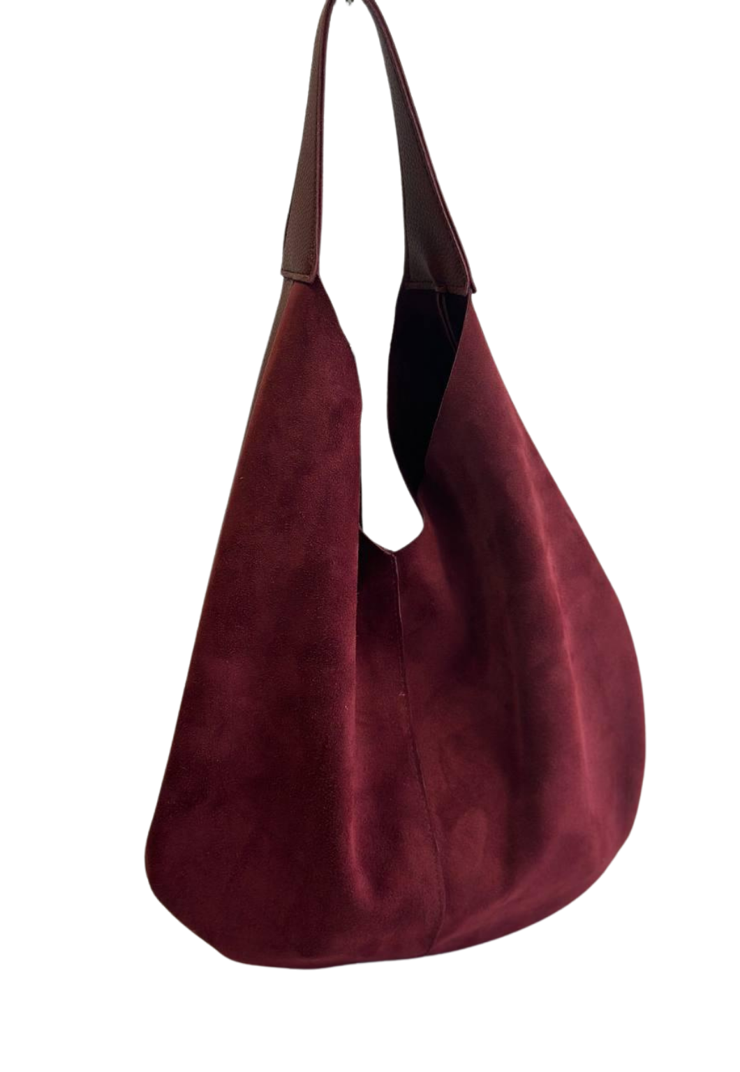 Hobo-Tasche aus echtem Wildleder für Damen