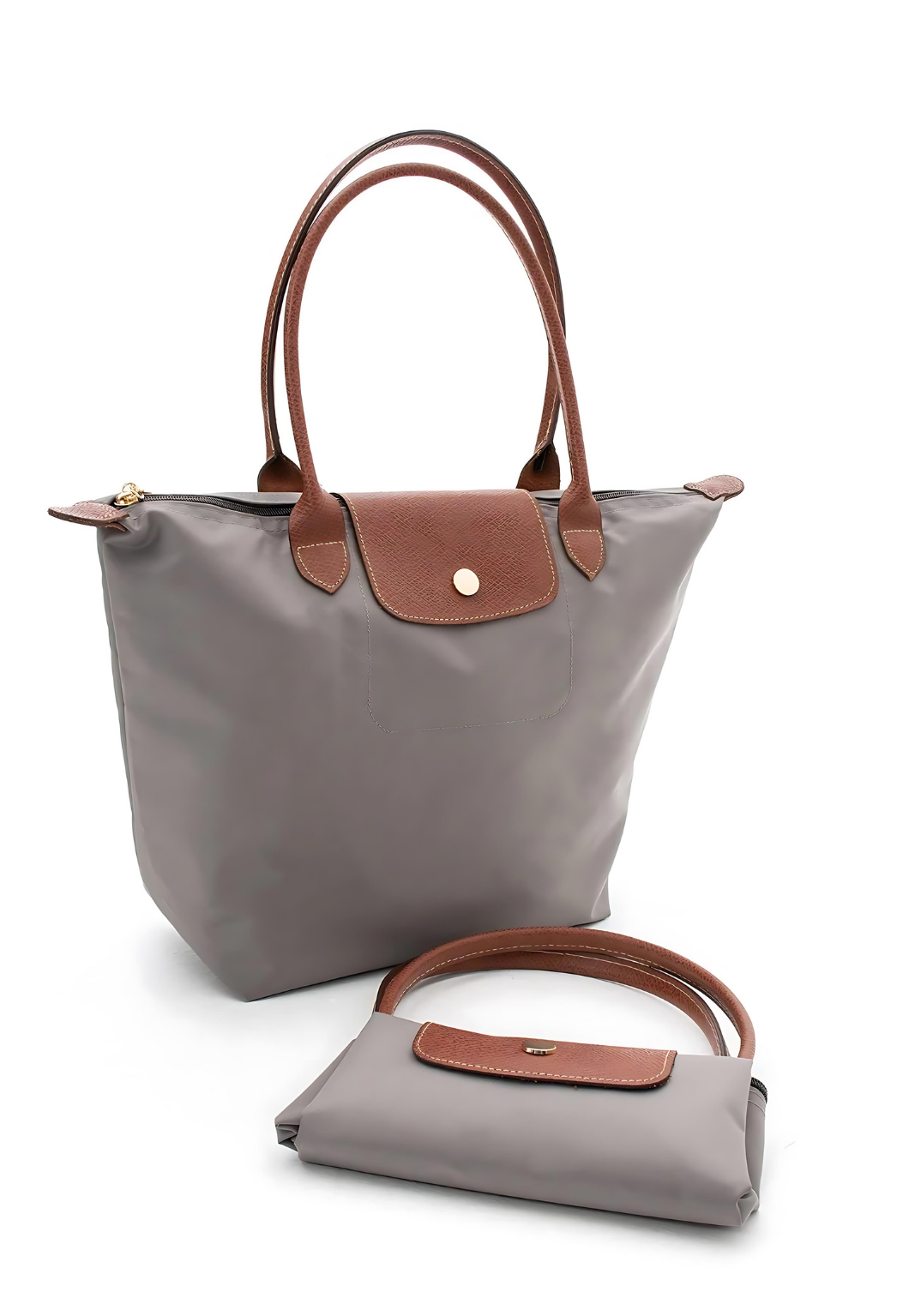 Women's Genuine Leather Detailed Foldable Shoulder Bag