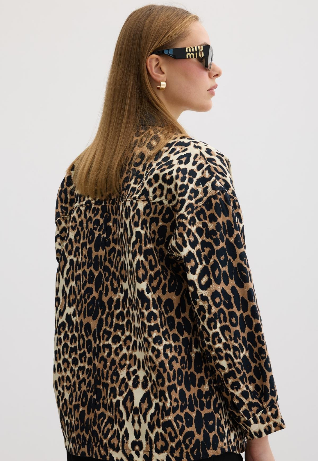 Women Leopard Patterned Coat & Jacket