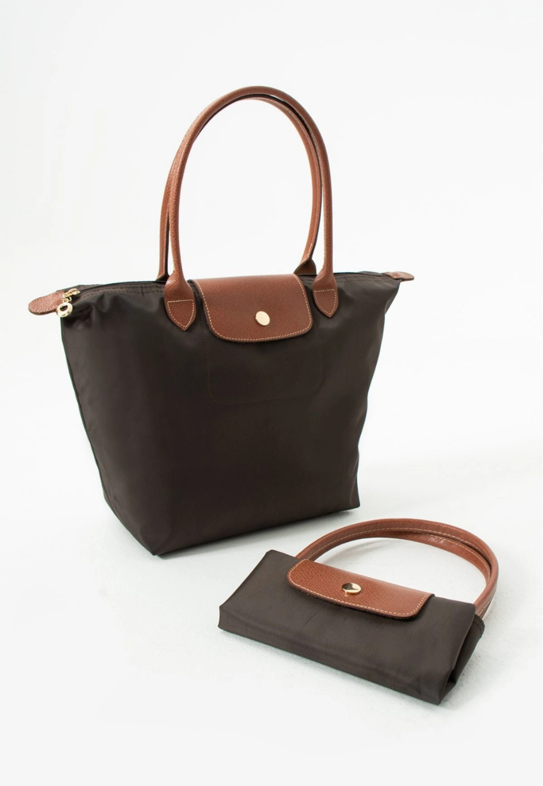 Women's Genuine Leather Detailed Foldable Shoulder Bag