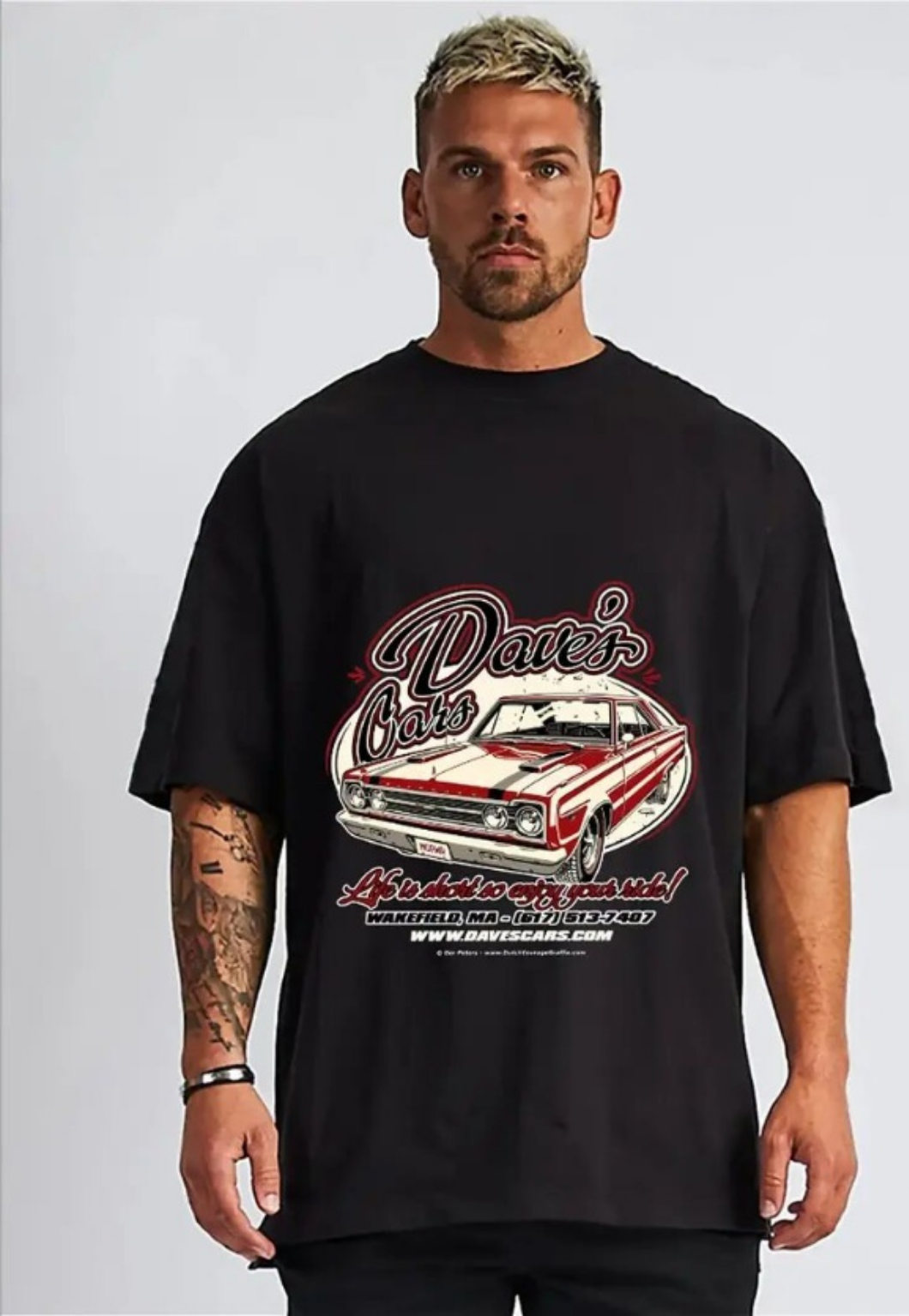 Men's Vintage Car Graphic Tee