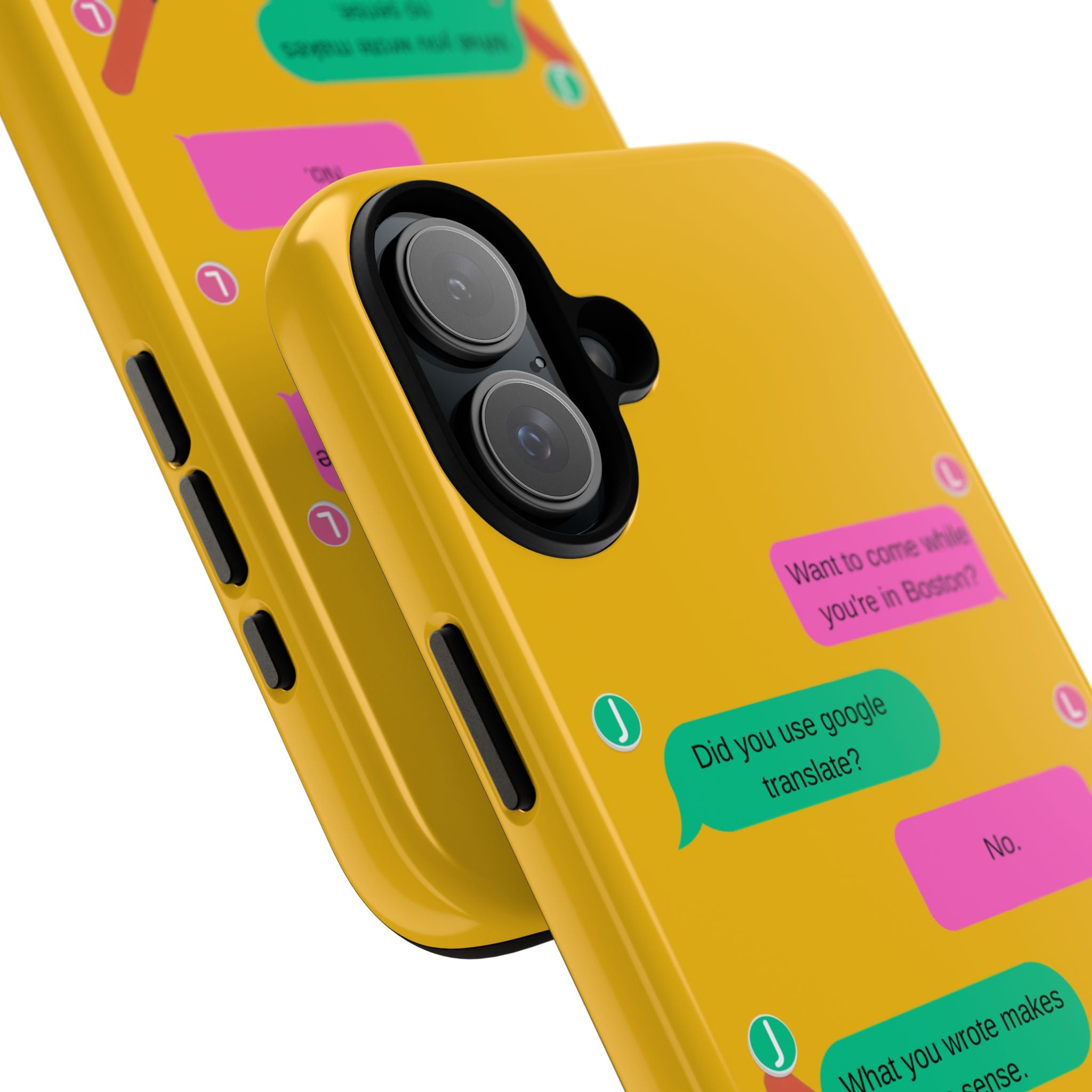 Heated Rivalry Inspired Hockey Text Message iPhone Case Tough Protective Romance Design