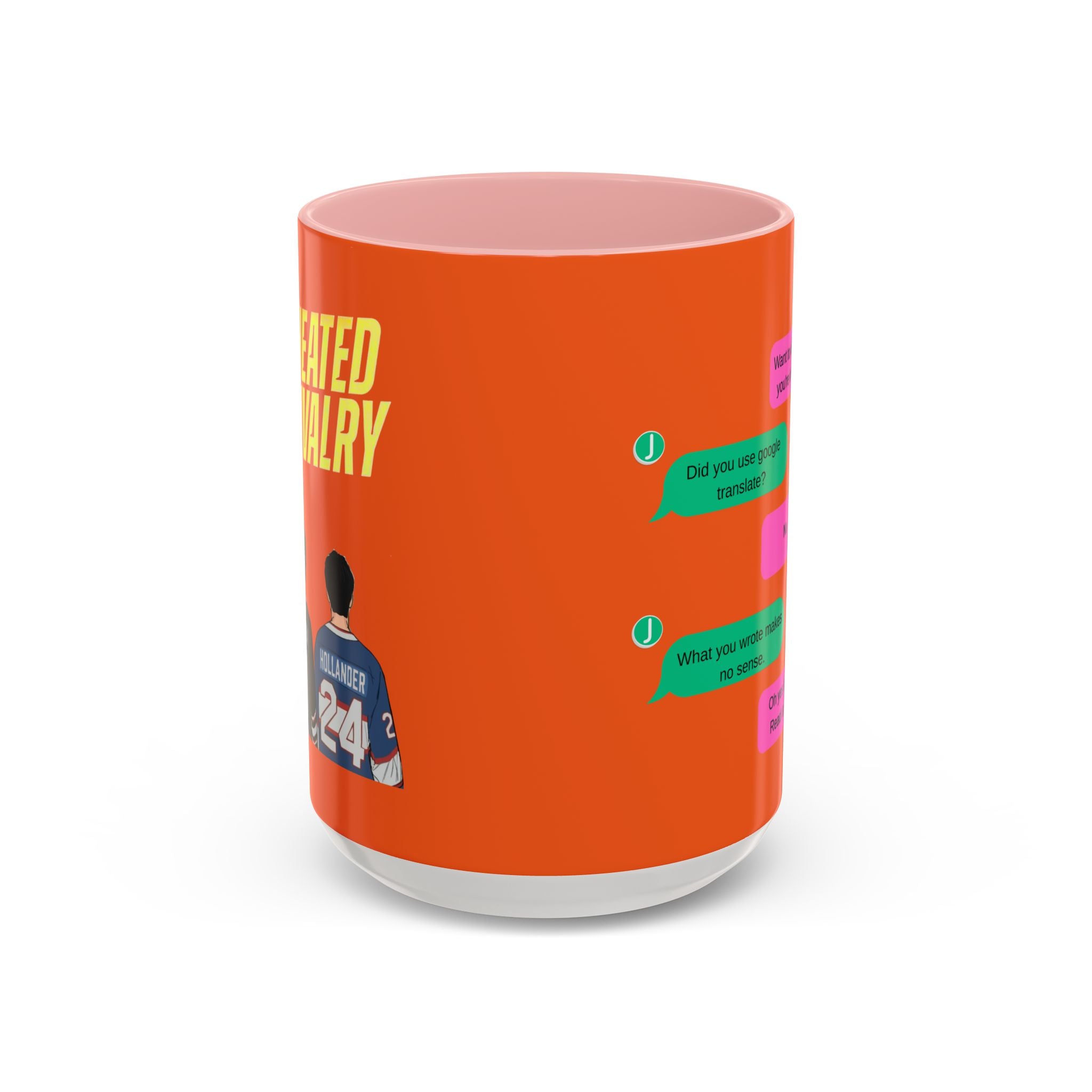 TV Show Inspired Text Message Mug Fandom Coffee Mug Accent Ceramic Cup Gift for Him Gift for Her Funny Dialogue Mug