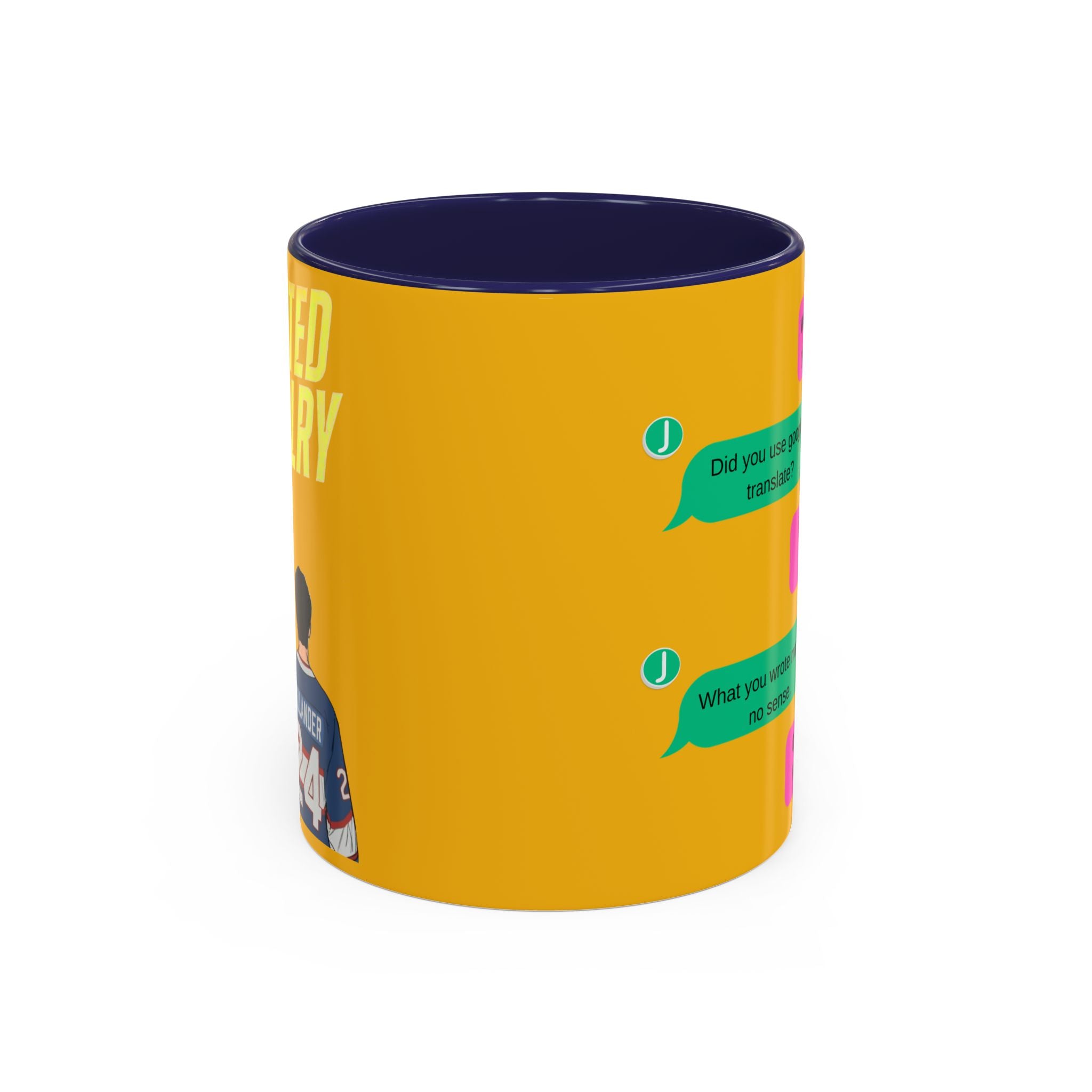 TV Show Inspired Text Message Mug Fandom Coffee Mug Accent Ceramic Cup Gift for Him Gift for Her Funny Dialogue Mug