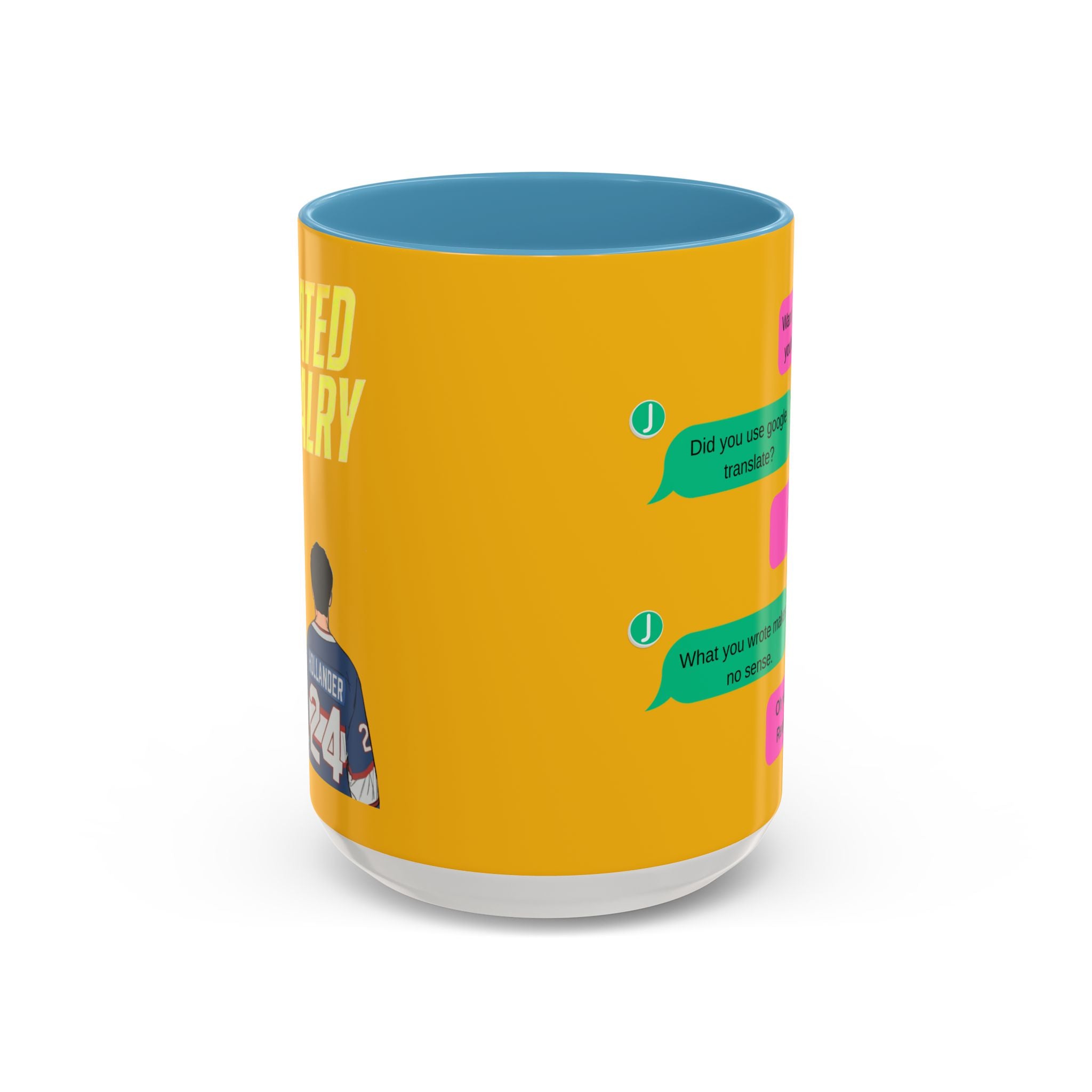 TV Show Inspired Text Message Mug Fandom Coffee Mug Accent Ceramic Cup Gift for Him Gift for Her Funny Dialogue Mug