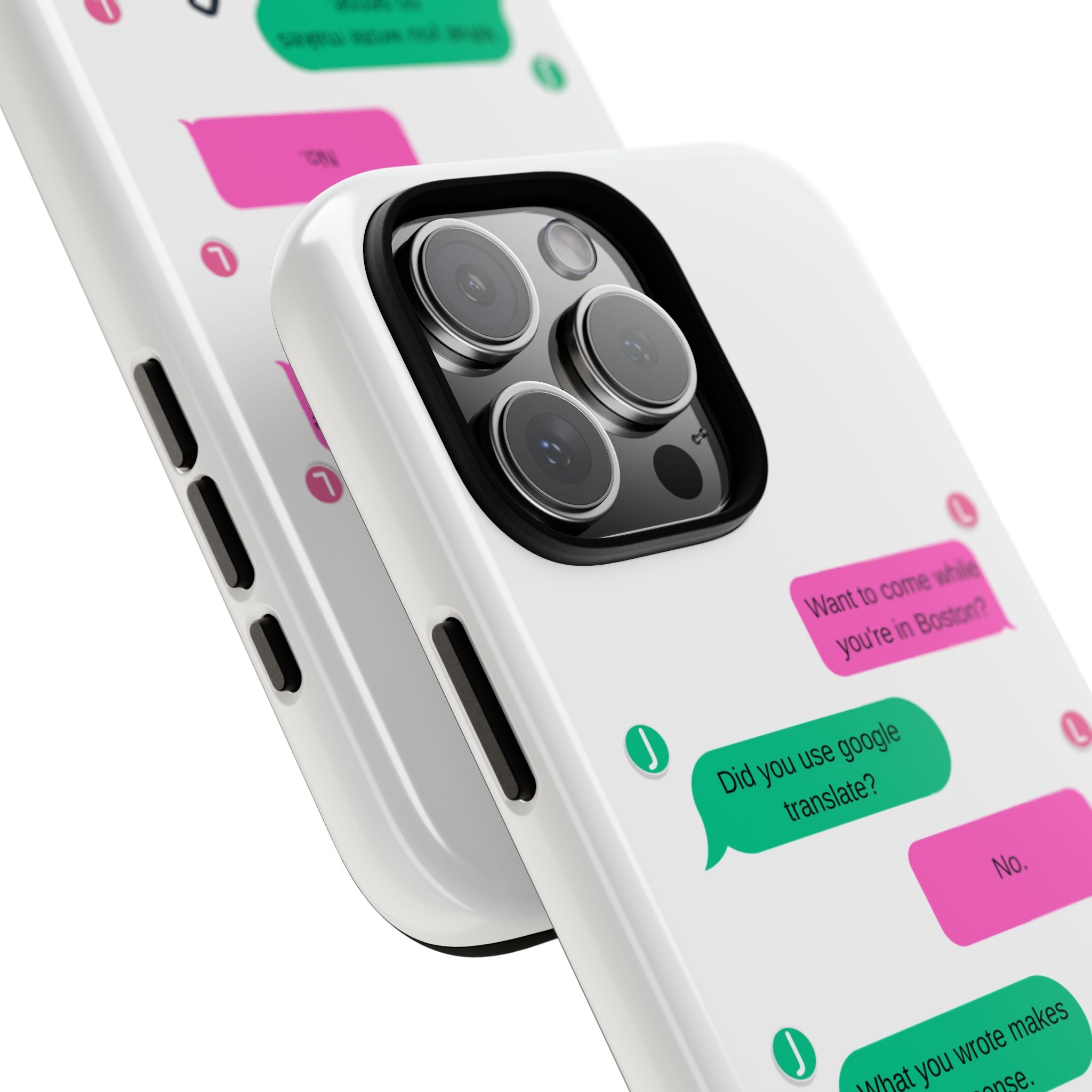 Heated Rivalry Inspired Hockey Text Message iPhone Case Tough Protective Romance Design