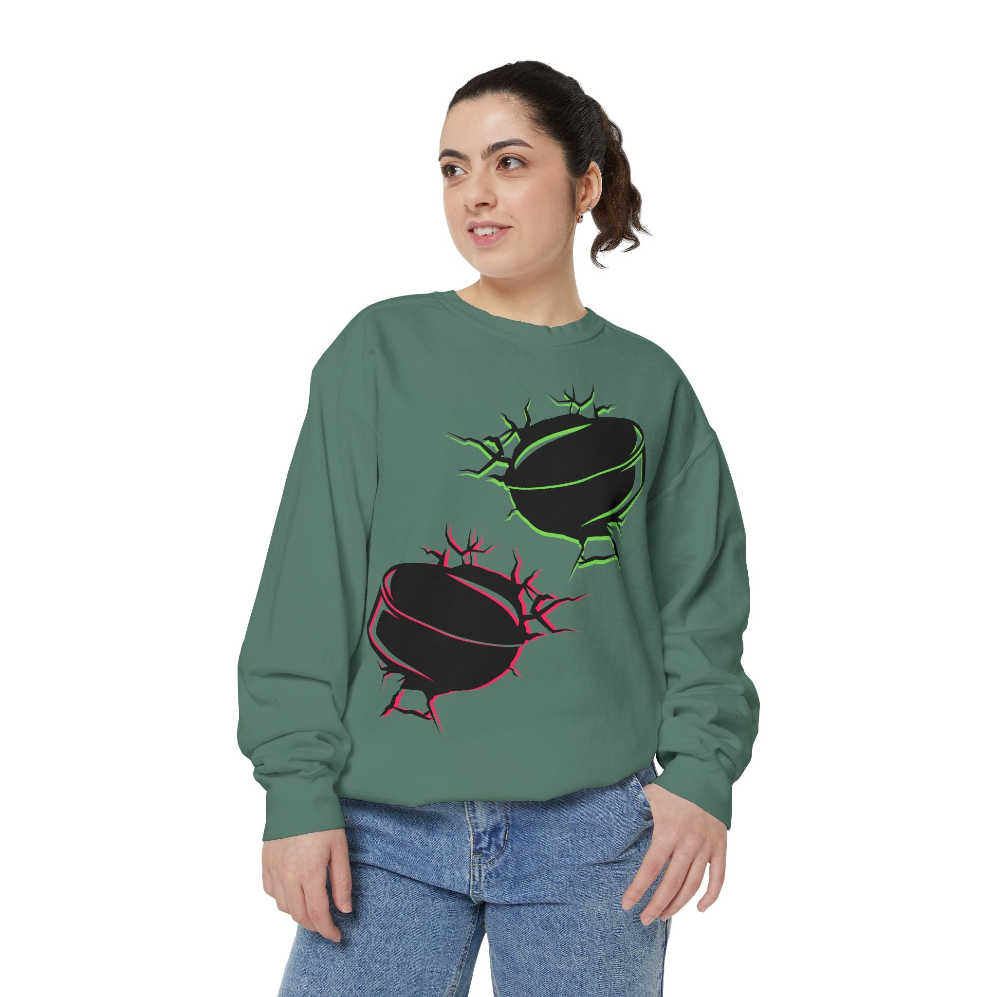 Heated Rivalry Inspired Hockey Puck Sweatshirt Unisex Romance Book Fan Merch