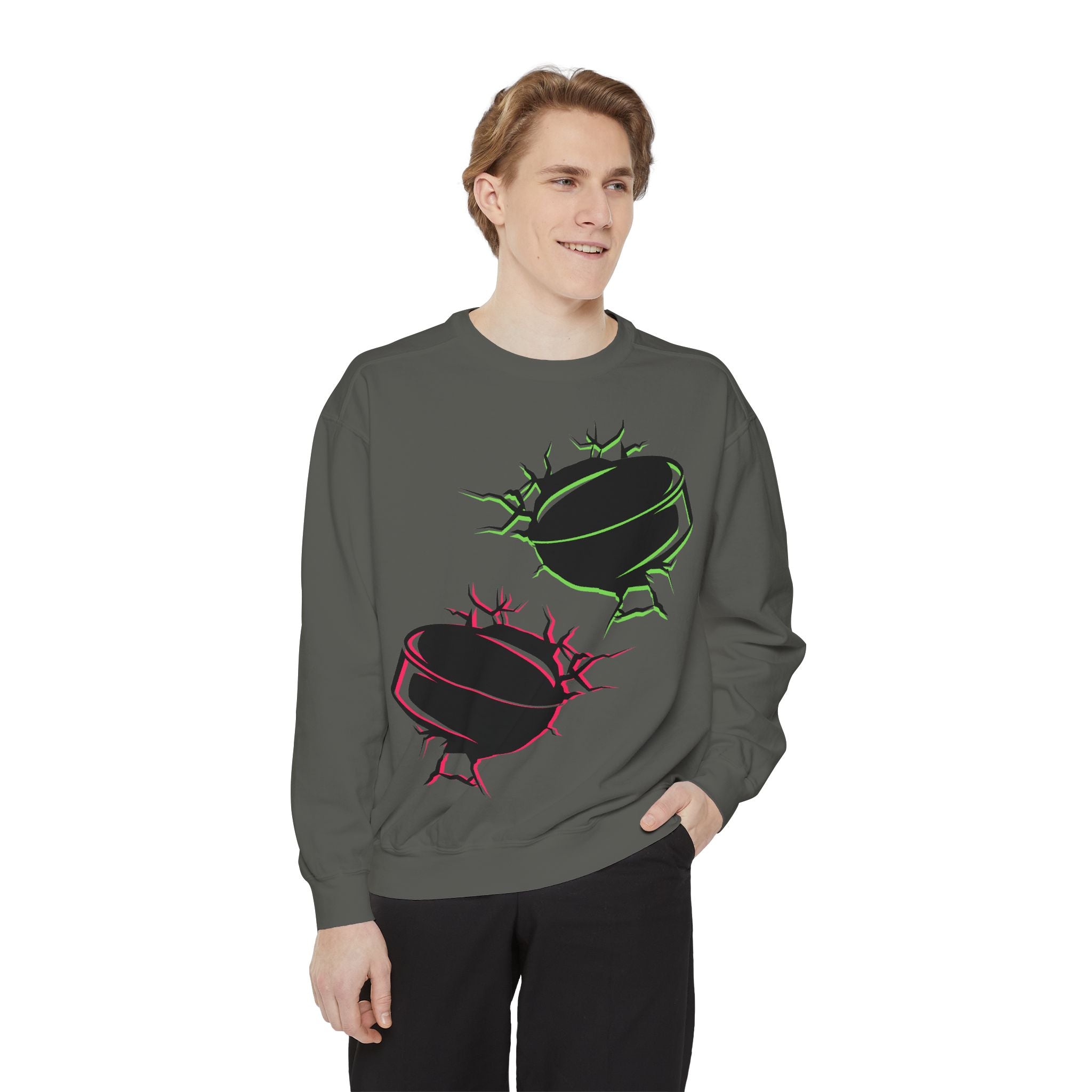 Heated Rivalry Inspired Hockey Puck Sweatshirt Unisex Romance Book Fan Merch