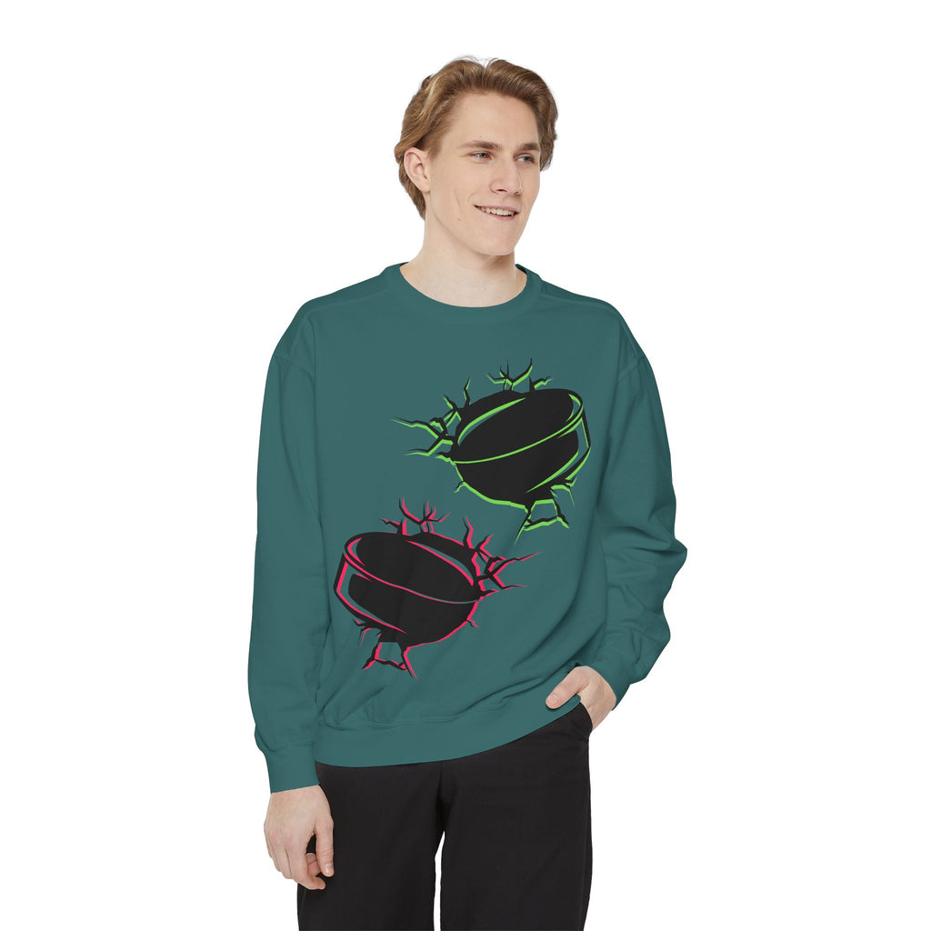 Heated Rivalry Inspired Hockey Puck Sweatshirt Unisex Romance Book Fan Merch