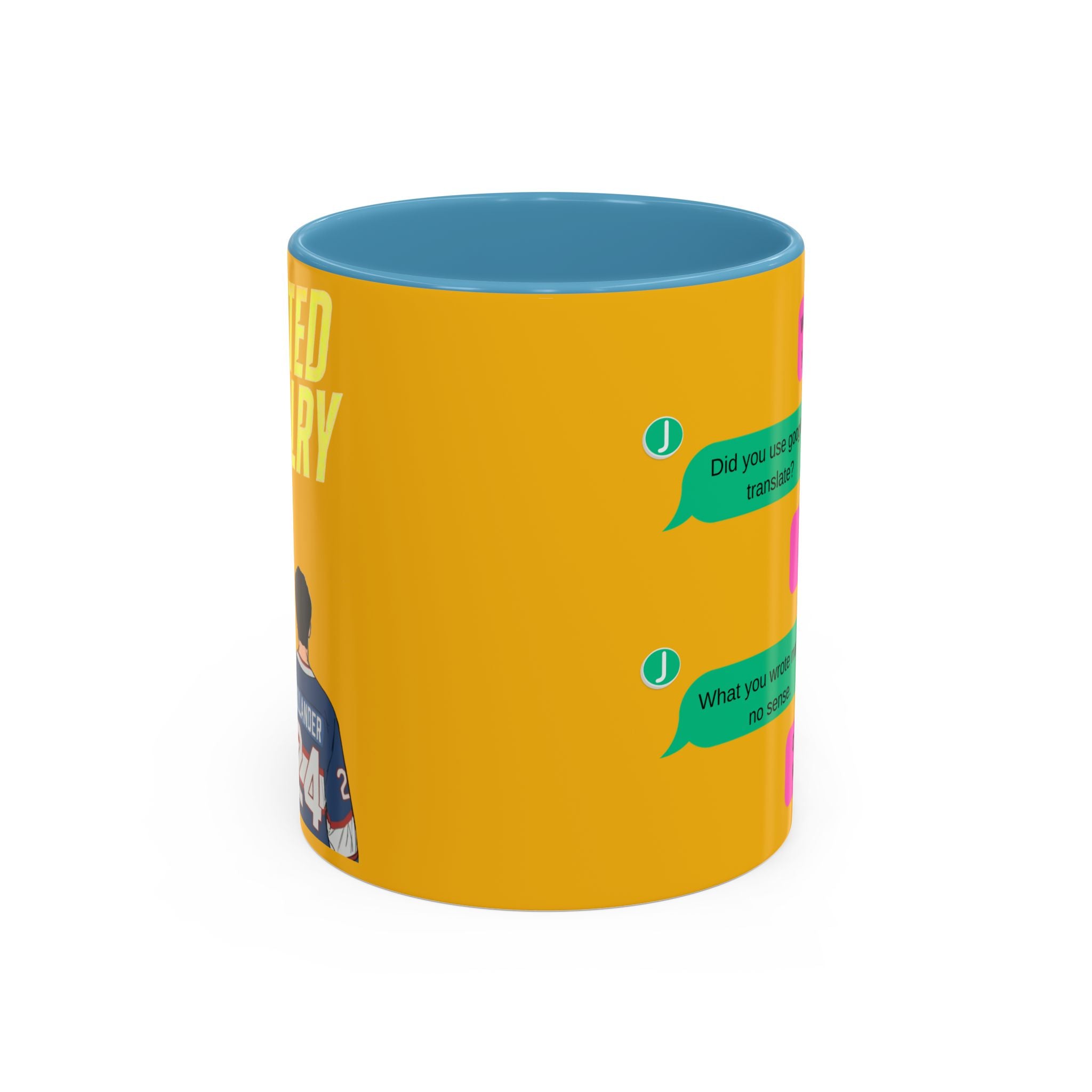 TV Show Inspired Text Message Mug Fandom Coffee Mug Accent Ceramic Cup Gift for Him Gift for Her Funny Dialogue Mug