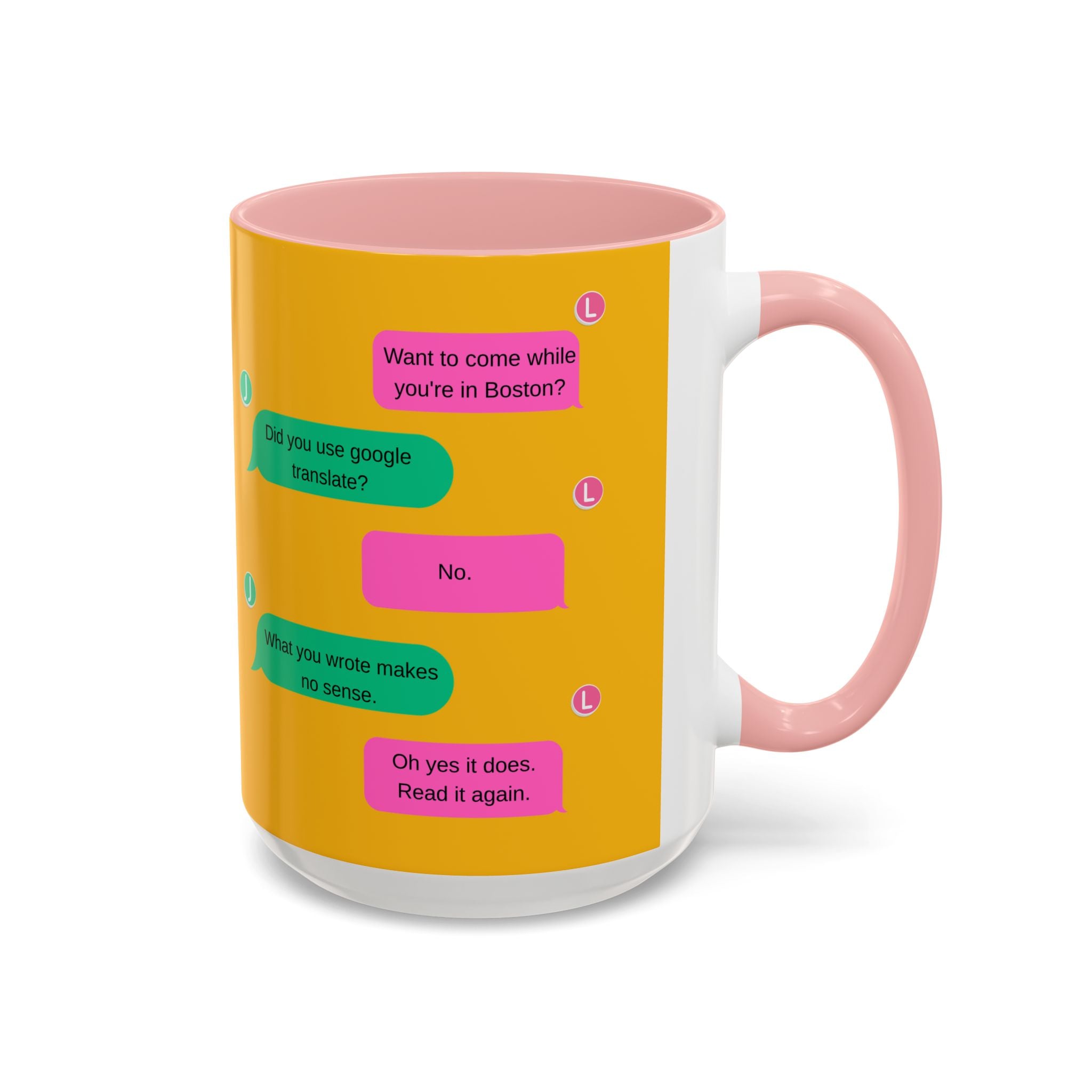 TV Show Inspired Text Message Mug Fandom Coffee Mug Accent Ceramic Cup Gift for Him Gift for Her Funny Dialogue Mug