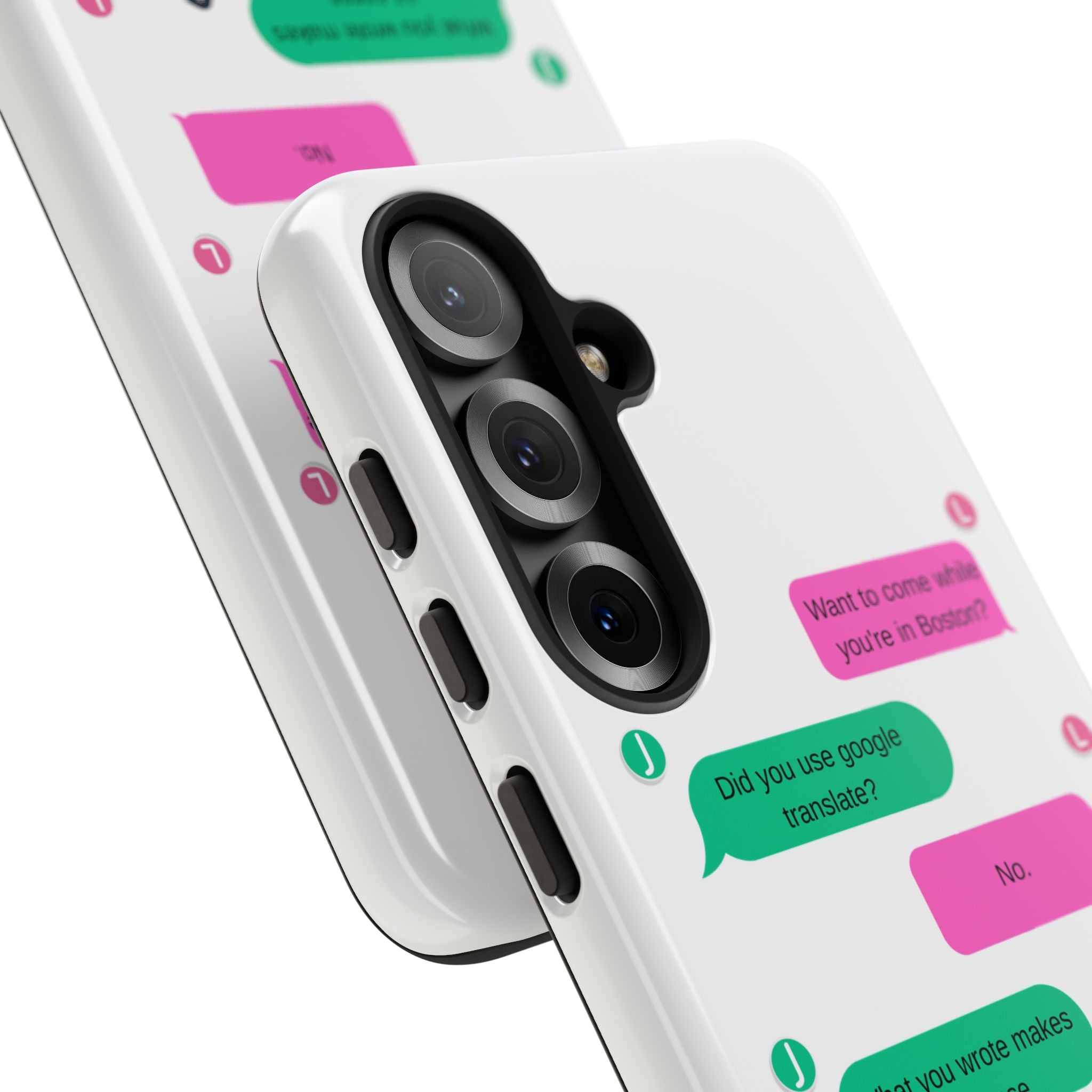 Heated Rivalry Inspired Hockey Text Message iPhone Case Tough Protective Romance Design