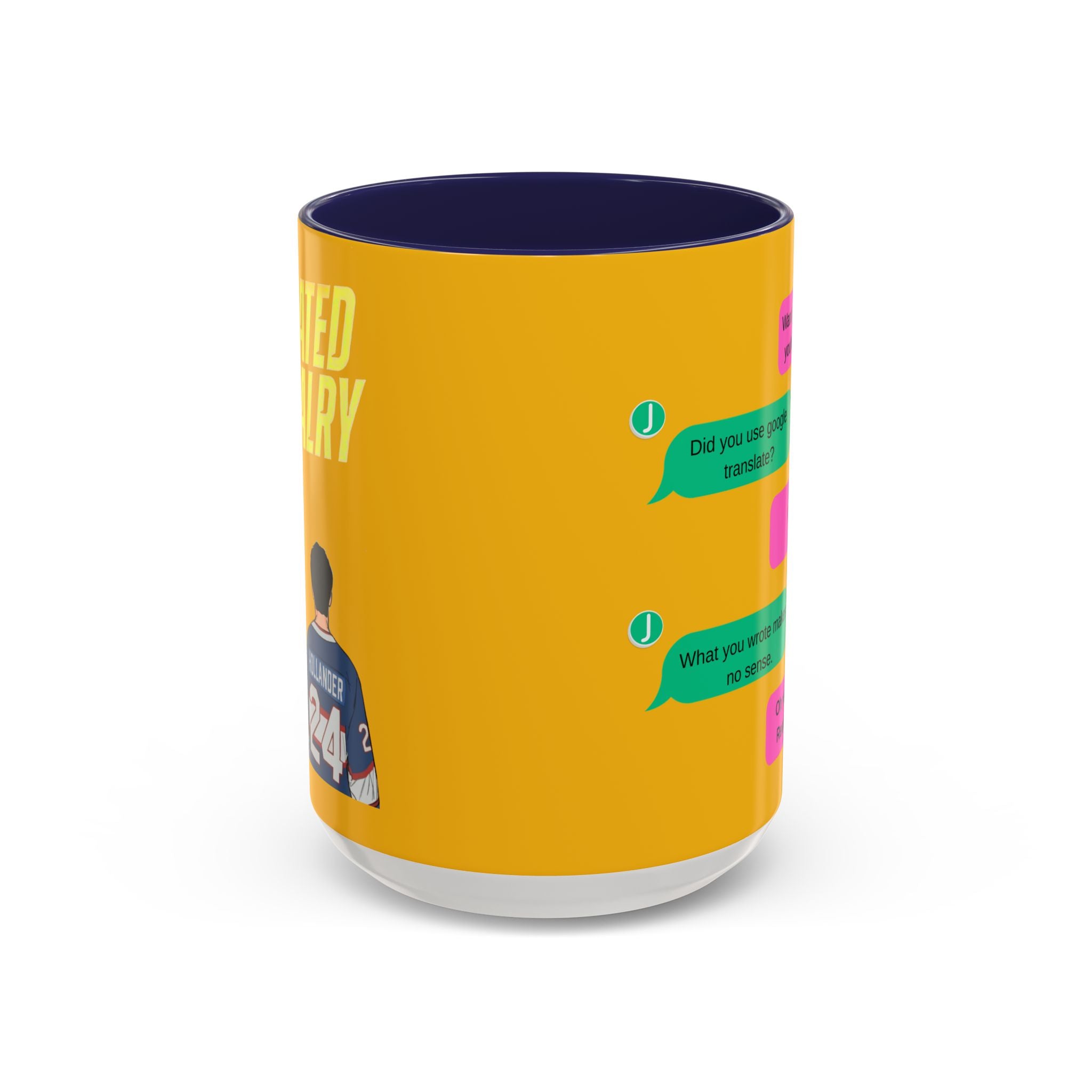 TV Show Inspired Text Message Mug Fandom Coffee Mug Accent Ceramic Cup Gift for Him Gift for Her Funny Dialogue Mug