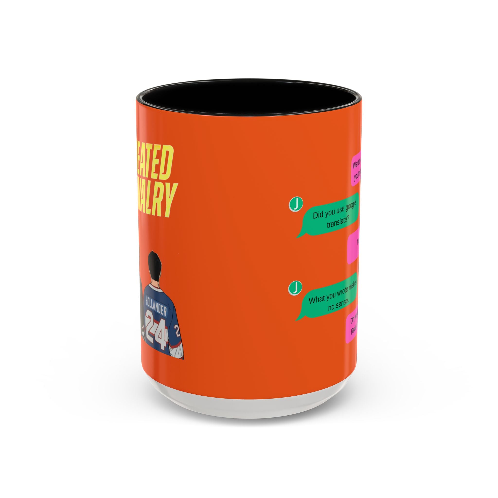 TV Show Inspired Text Message Mug Fandom Coffee Mug Accent Ceramic Cup Gift for Him Gift for Her Funny Dialogue Mug