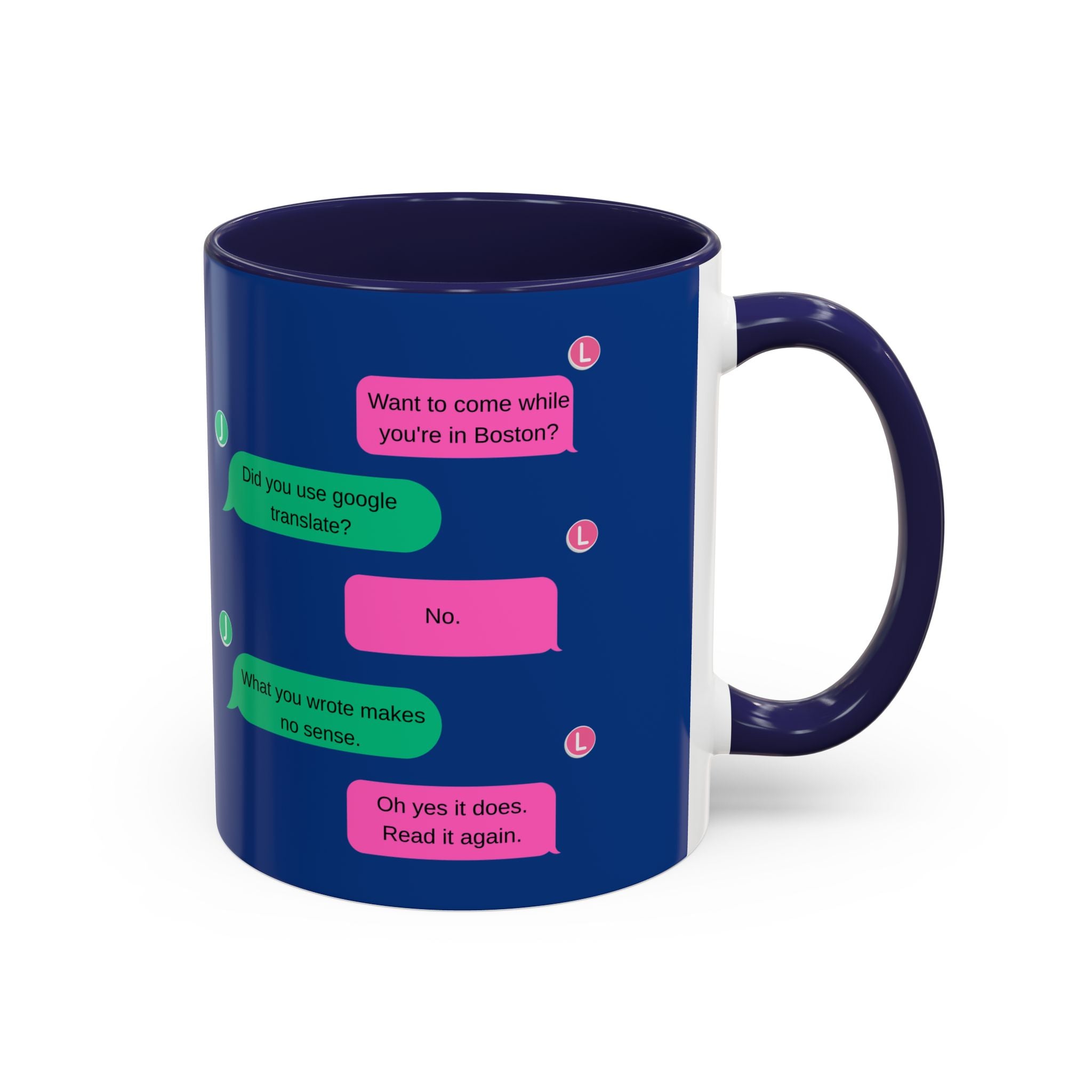 TV Show Inspired Text Message Mug Fandom Coffee Mug Accent Ceramic Cup Gift for Him Gift for Her Funny Dialogue Mug