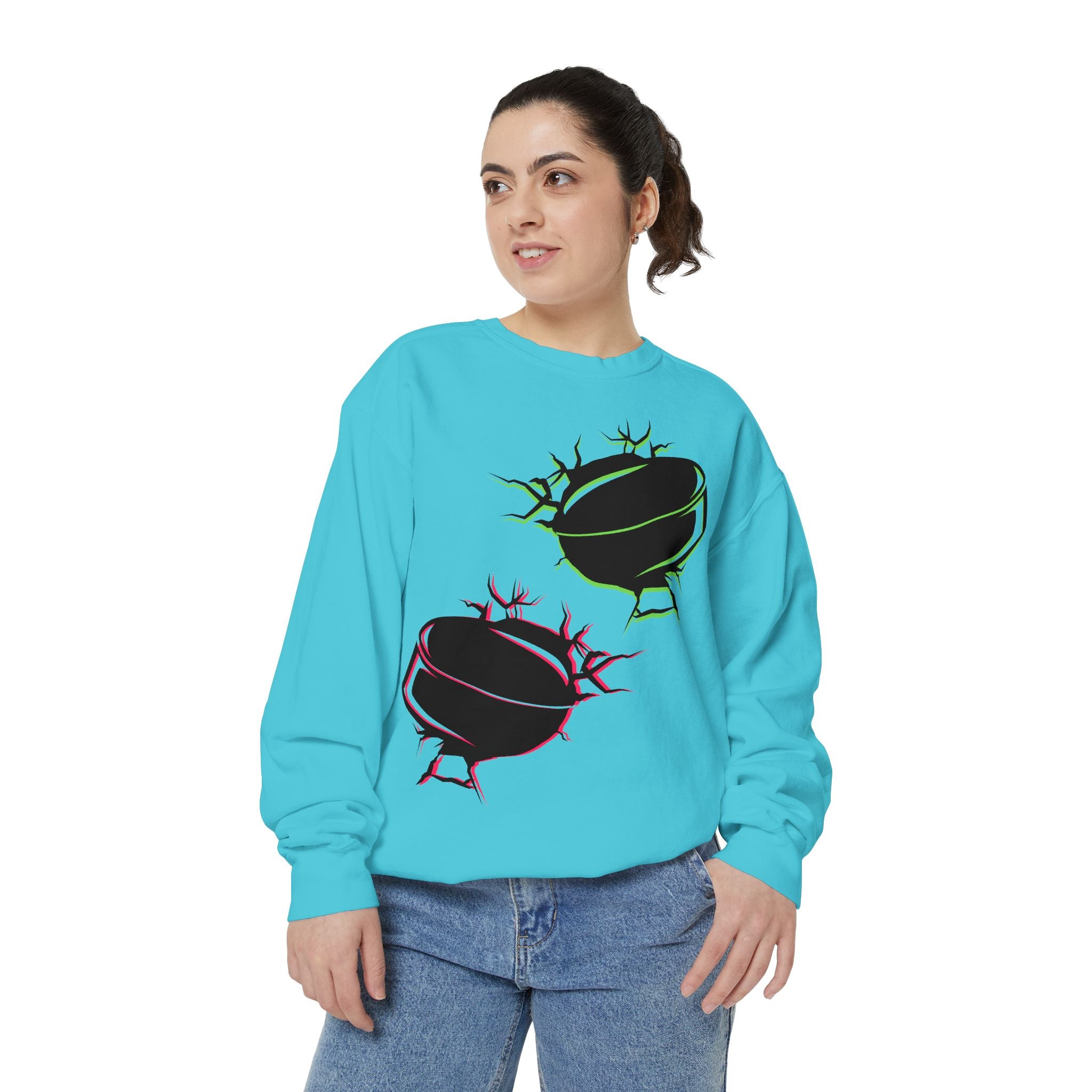 Heated Rivalry Inspired Hockey Puck Sweatshirt Unisex Romance Book Fan Merch