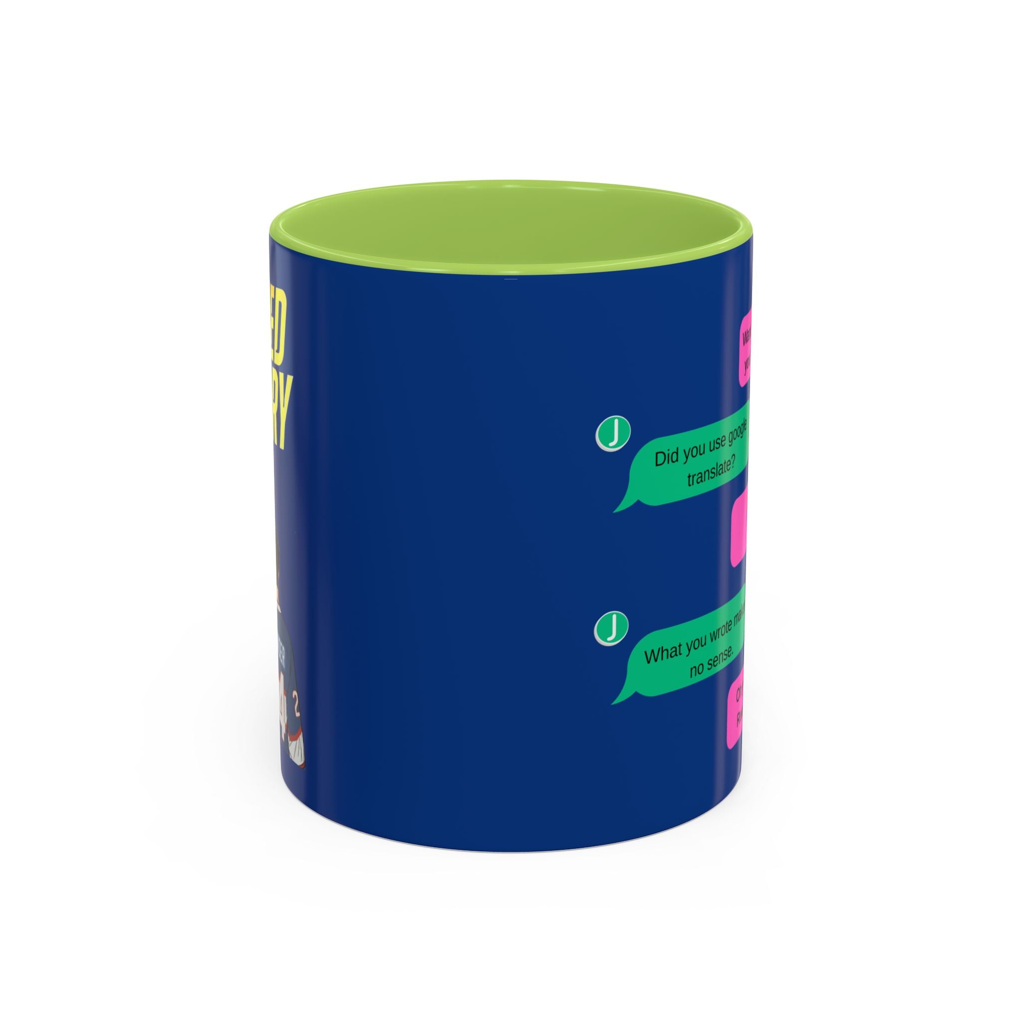 TV Show Inspired Text Message Mug Fandom Coffee Mug Accent Ceramic Cup Gift for Him Gift for Her Funny Dialogue Mug