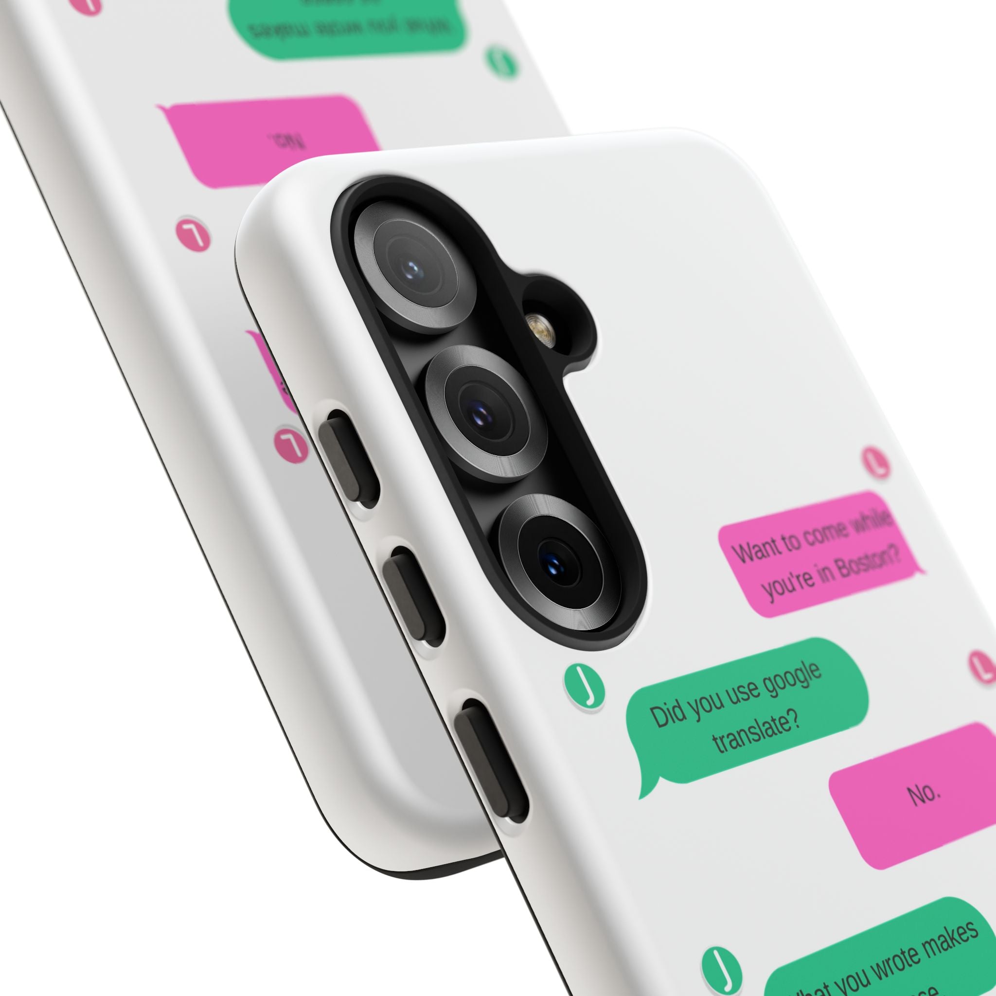 Heated Rivalry Inspired Hockey Text Message iPhone Case Tough Protective Romance Design