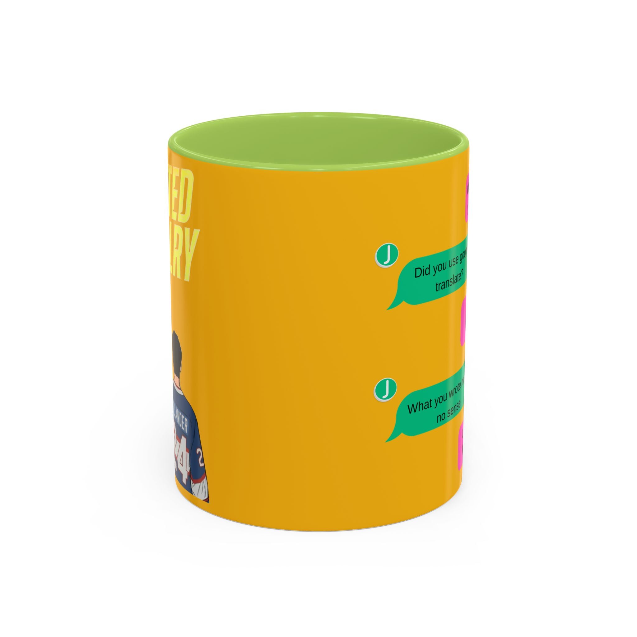 TV Show Inspired Text Message Mug Fandom Coffee Mug Accent Ceramic Cup Gift for Him Gift for Her Funny Dialogue Mug