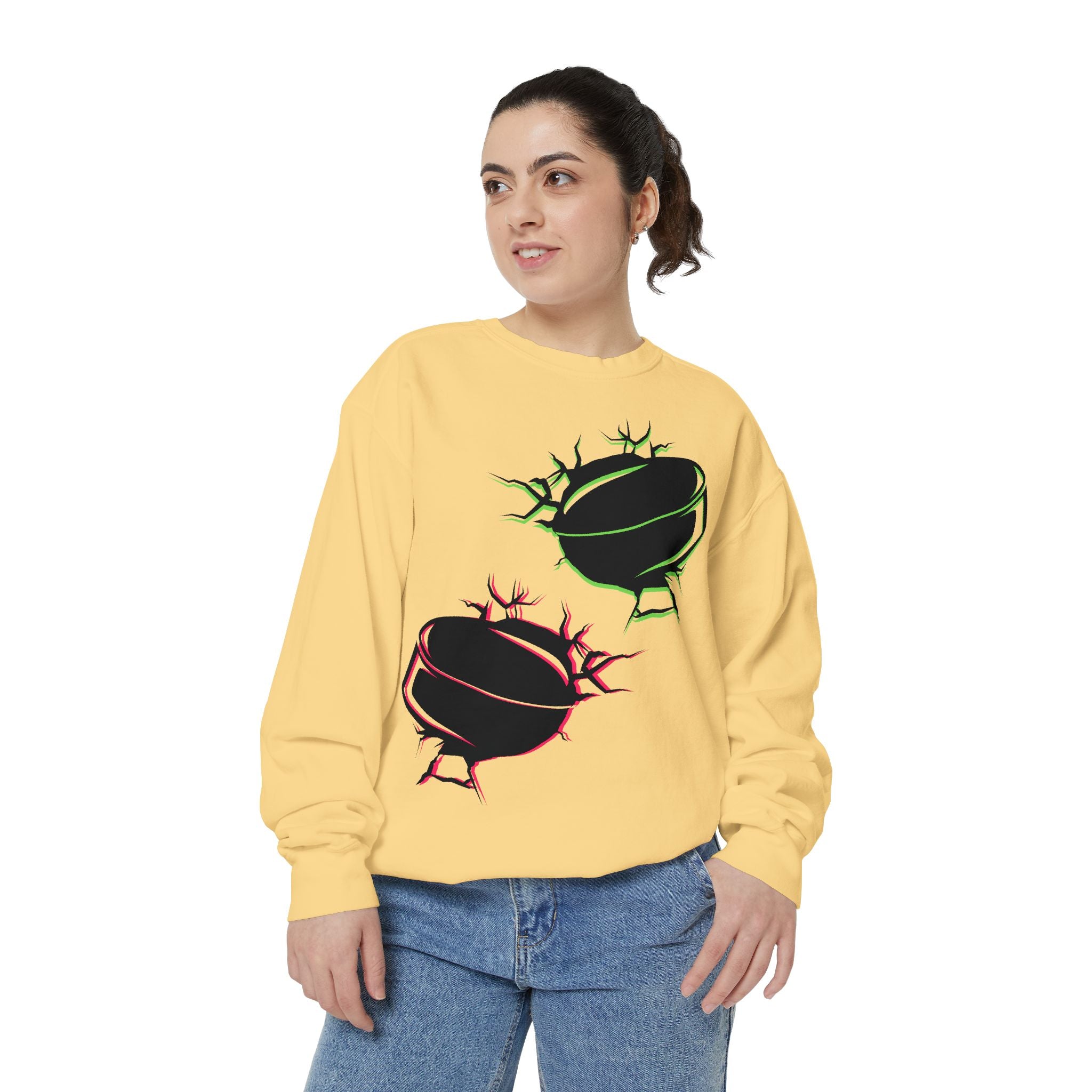 Heated Rivalry Inspired Hockey Puck Sweatshirt Unisex Romance Book Fan Merch