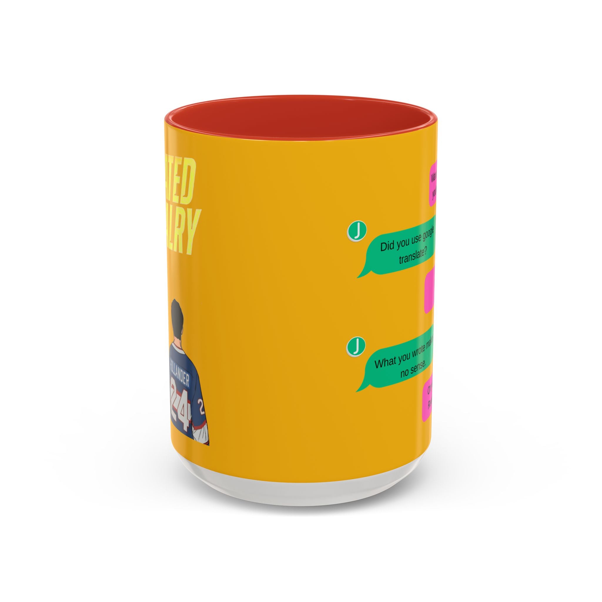 TV Show Inspired Text Message Mug Fandom Coffee Mug Accent Ceramic Cup Gift for Him Gift for Her Funny Dialogue Mug