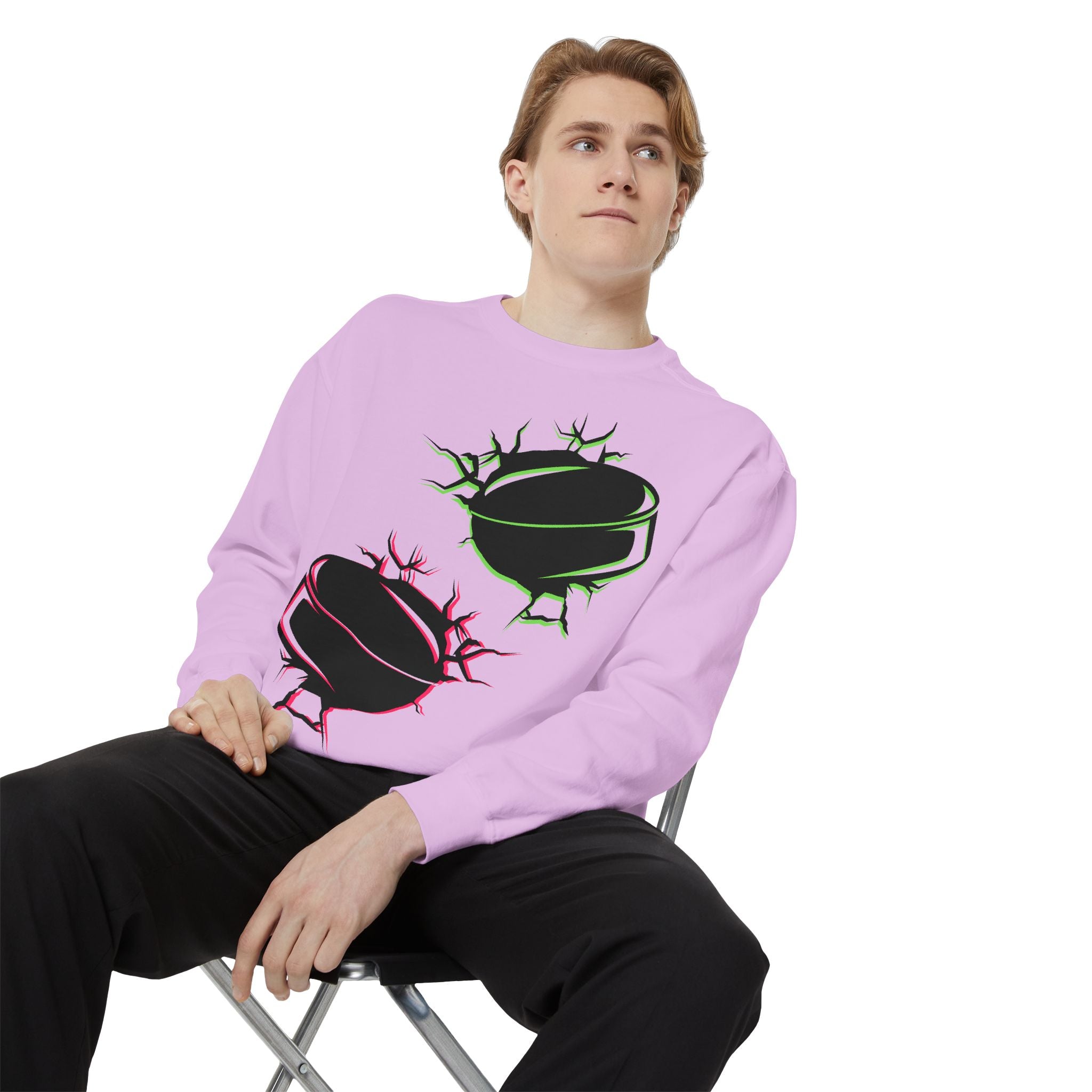 Heated Rivalry Inspired Hockey Puck Sweatshirt Unisex Romance Book Fan Merch