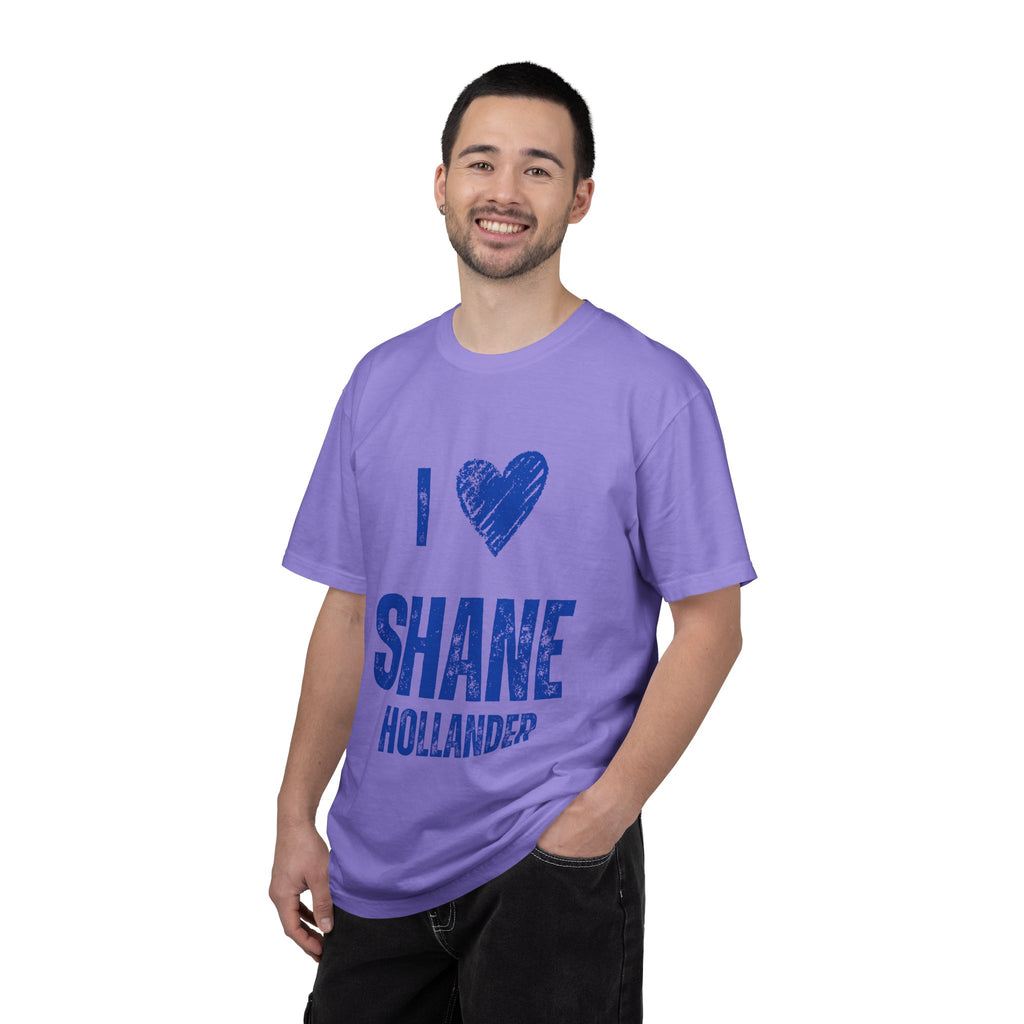I Love Shane Hollander Unisex T Shirt Hockey Romance Inspired Graphic Tee Vintage Jersey Style Fan Shirt