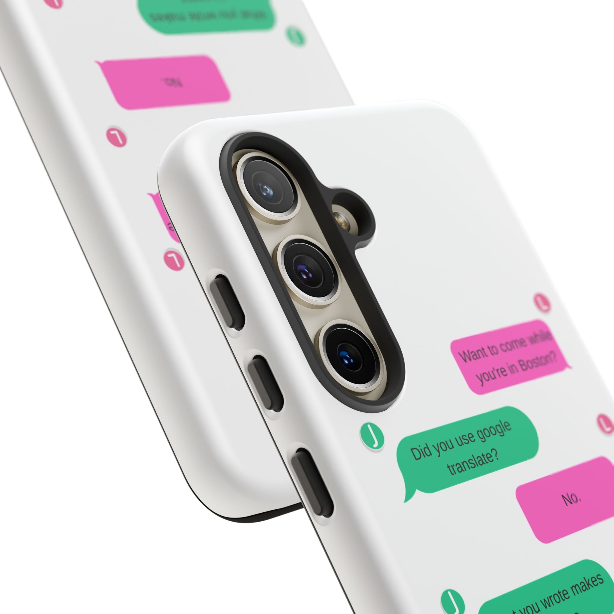 Heated Rivalry Inspired Hockey Text Message iPhone Case Tough Protective Romance Design