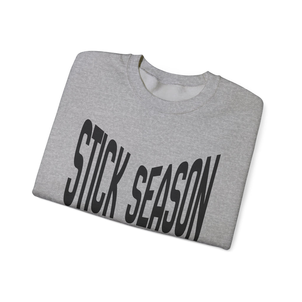 Stick Season hockey crewneck sweatshirt | crossed hockey sticks graphic