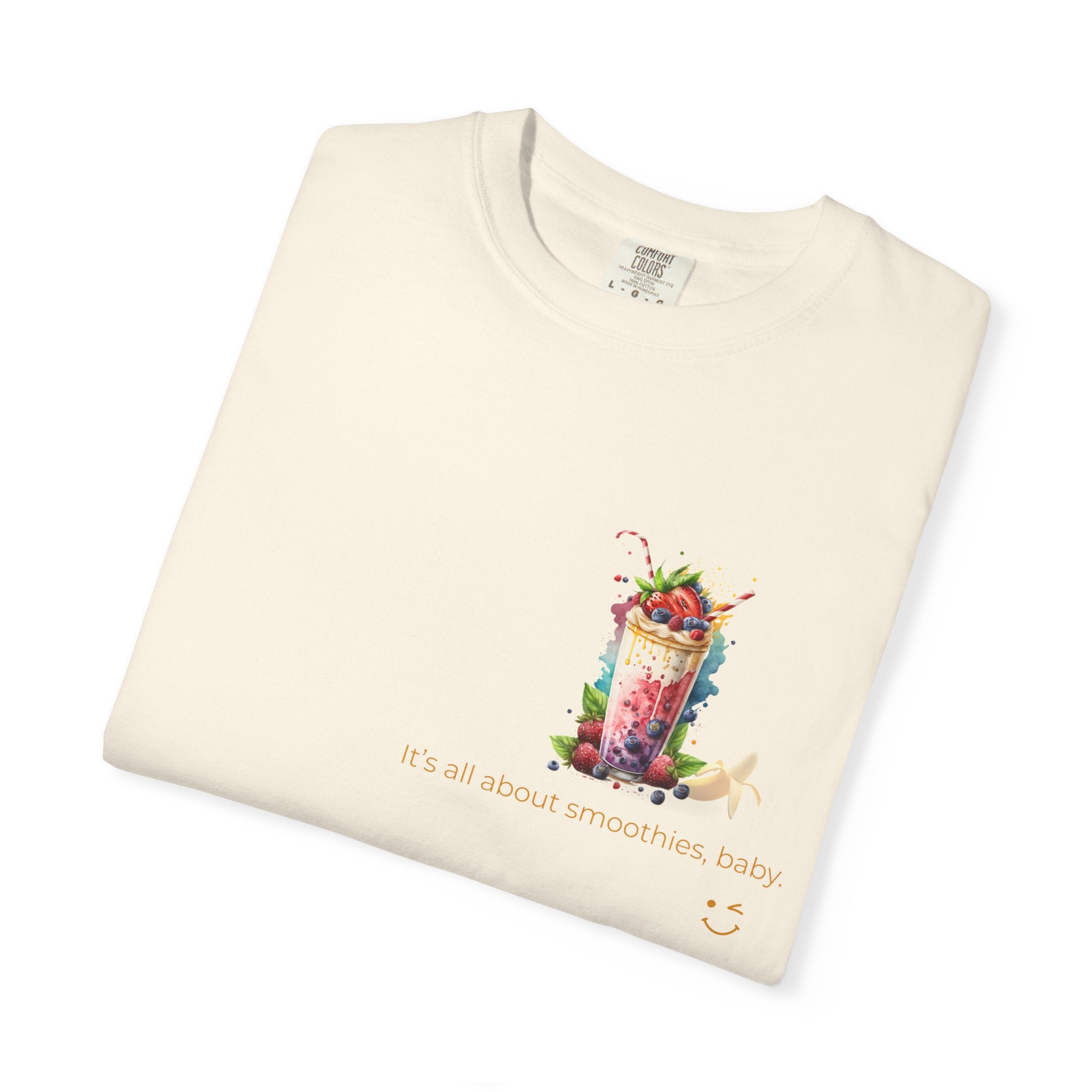 Its All About Smoothies Baby Banana Graphic T Shirt Fun Summer Streetwear