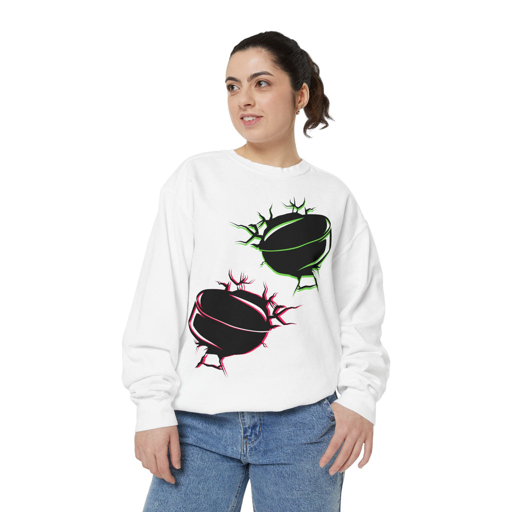 Heated Rivalry Inspired Hockey Puck Sweatshirt Unisex Romance Book Fan Merch