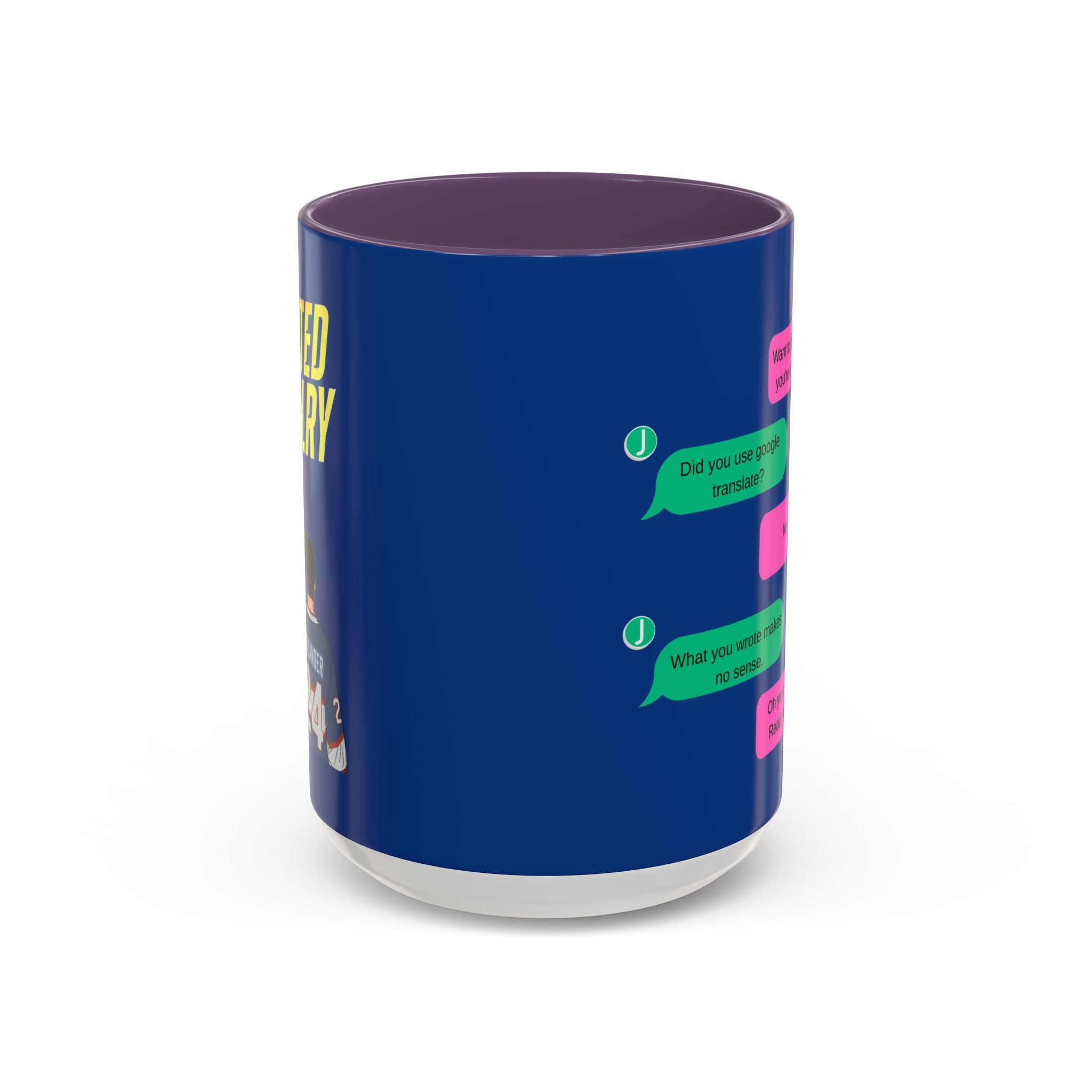 TV Show Inspired Text Message Mug Fandom Coffee Mug Accent Ceramic Cup Gift for Him Gift for Her Funny Dialogue Mug