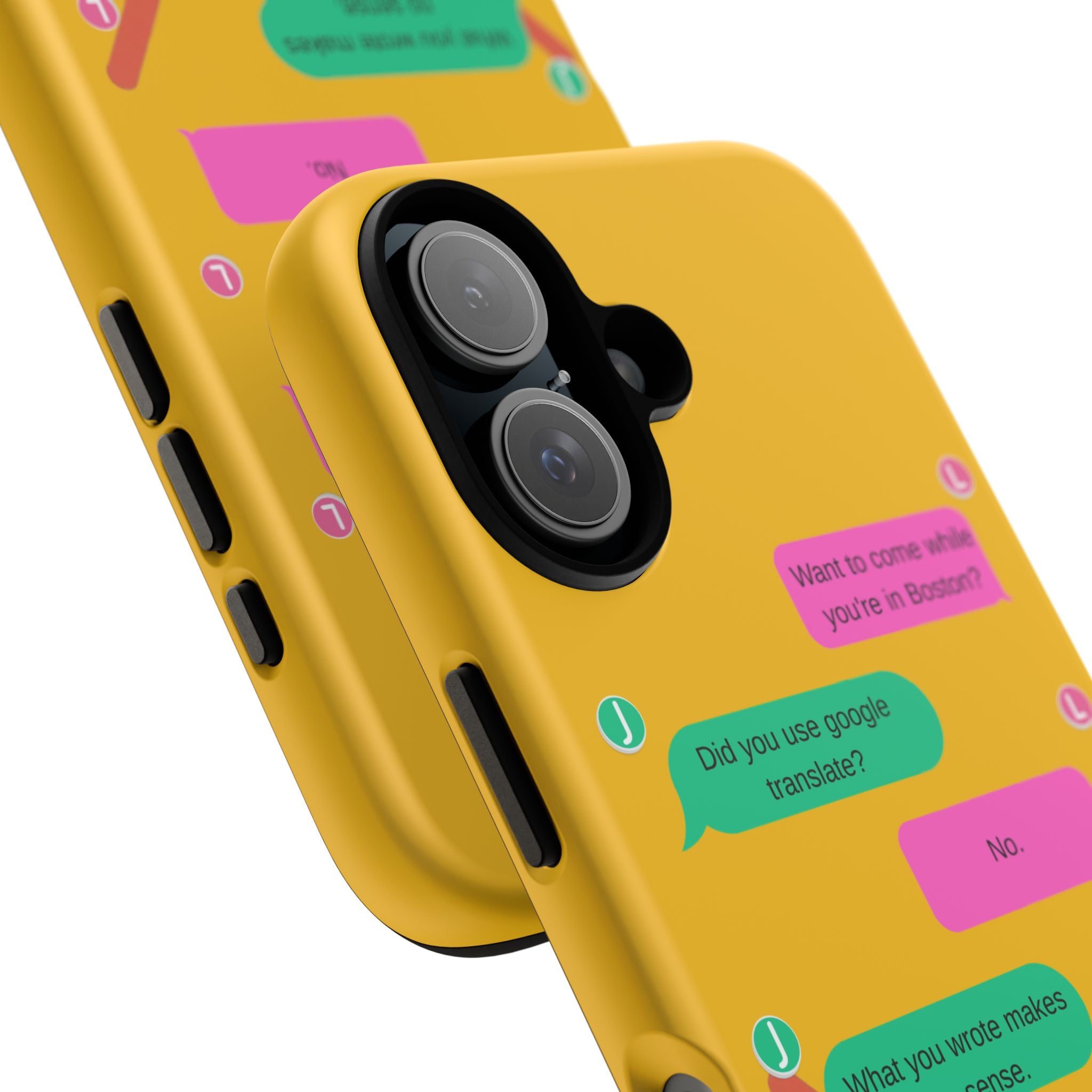 Heated Rivalry Inspired Hockey Text Message iPhone Case Tough Protective Romance Design