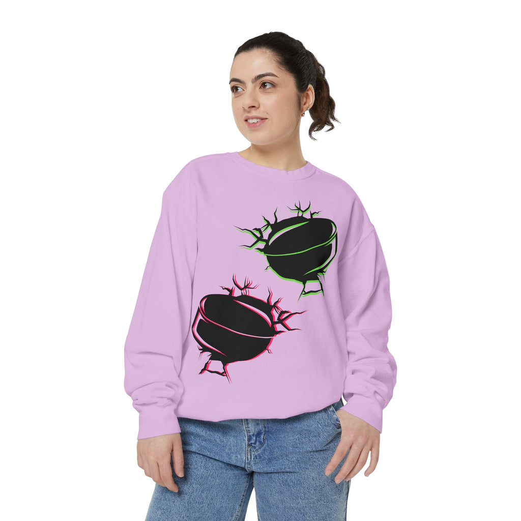 Heated Rivalry Inspired Hockey Puck Sweatshirt Unisex Romance Book Fan Merch