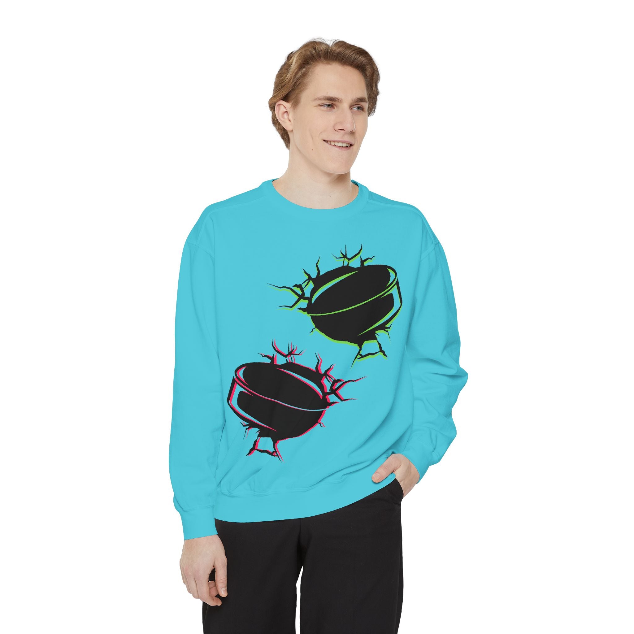 Heated Rivalry Inspired Hockey Puck Sweatshirt Unisex Romance Book Fan Merch