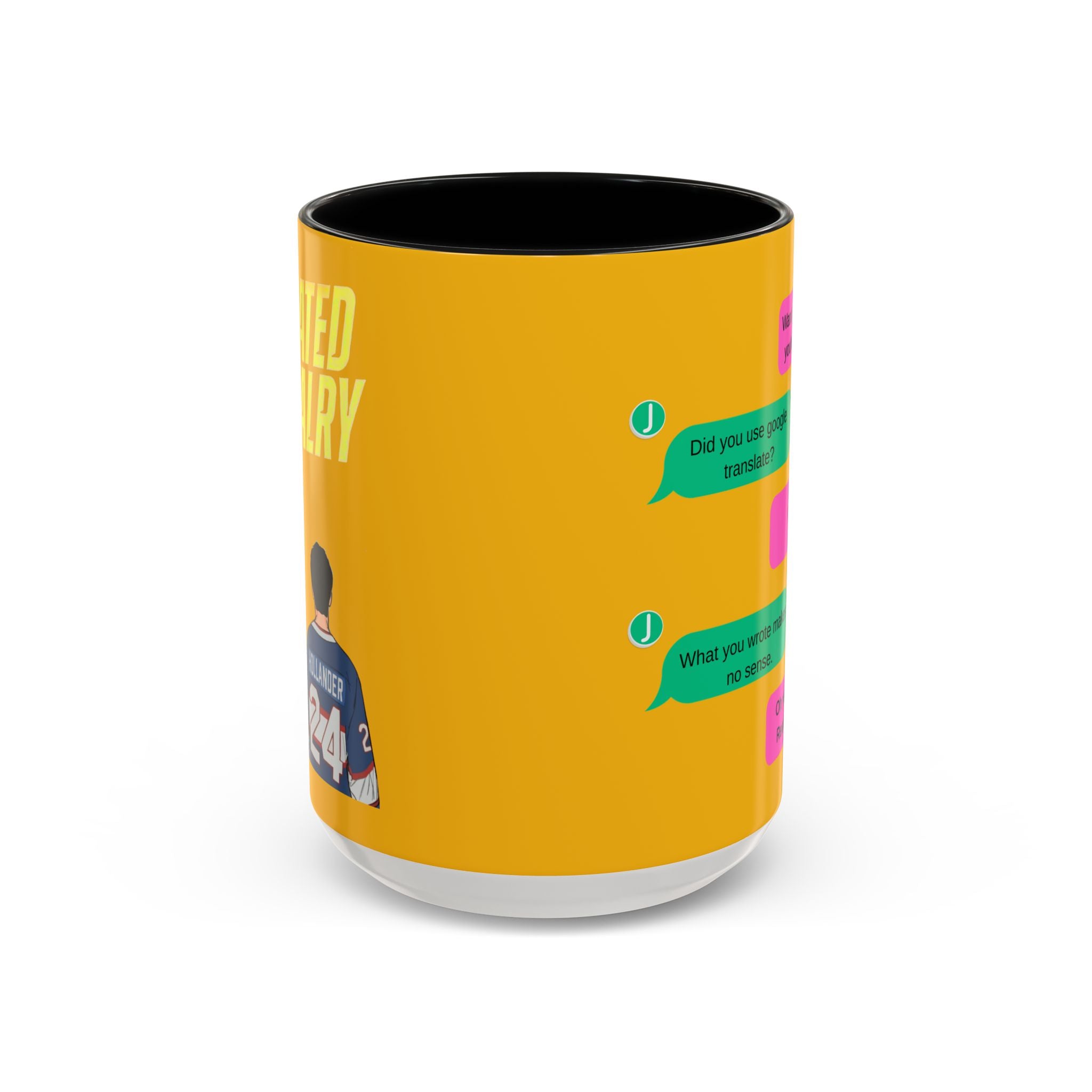 TV Show Inspired Text Message Mug Fandom Coffee Mug Accent Ceramic Cup Gift for Him Gift for Her Funny Dialogue Mug