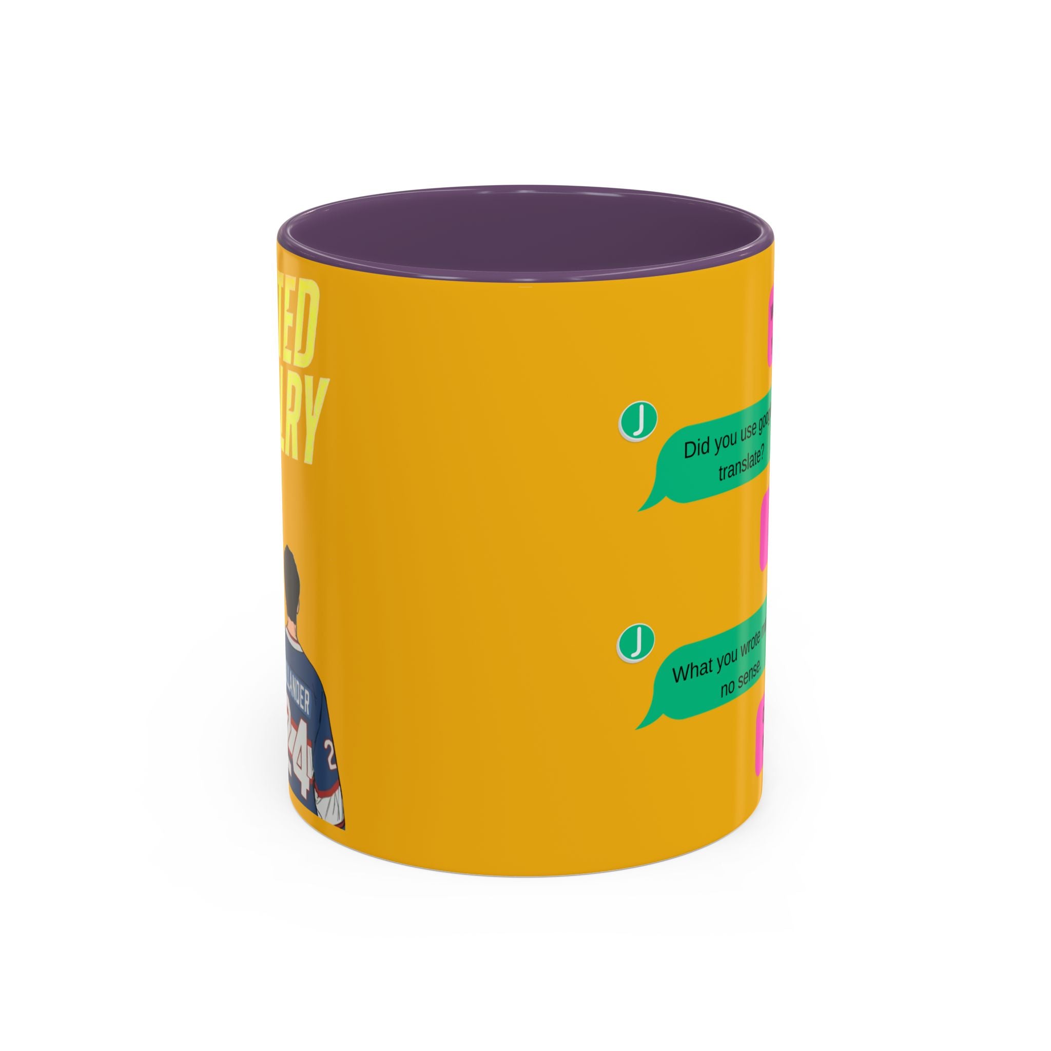 TV Show Inspired Text Message Mug Fandom Coffee Mug Accent Ceramic Cup Gift for Him Gift for Her Funny Dialogue Mug