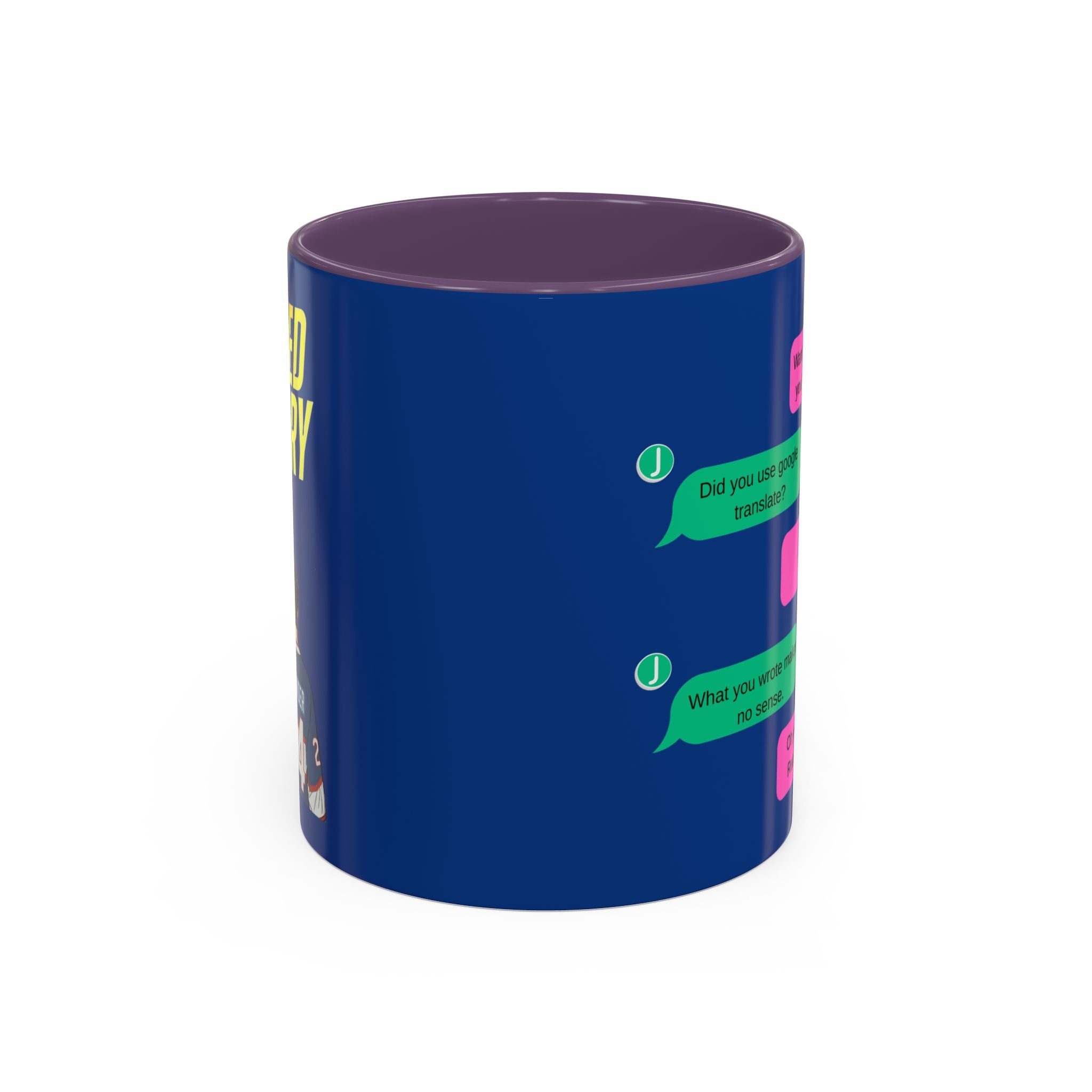 TV Show Inspired Text Message Mug Fandom Coffee Mug Accent Ceramic Cup Gift for Him Gift for Her Funny Dialogue Mug