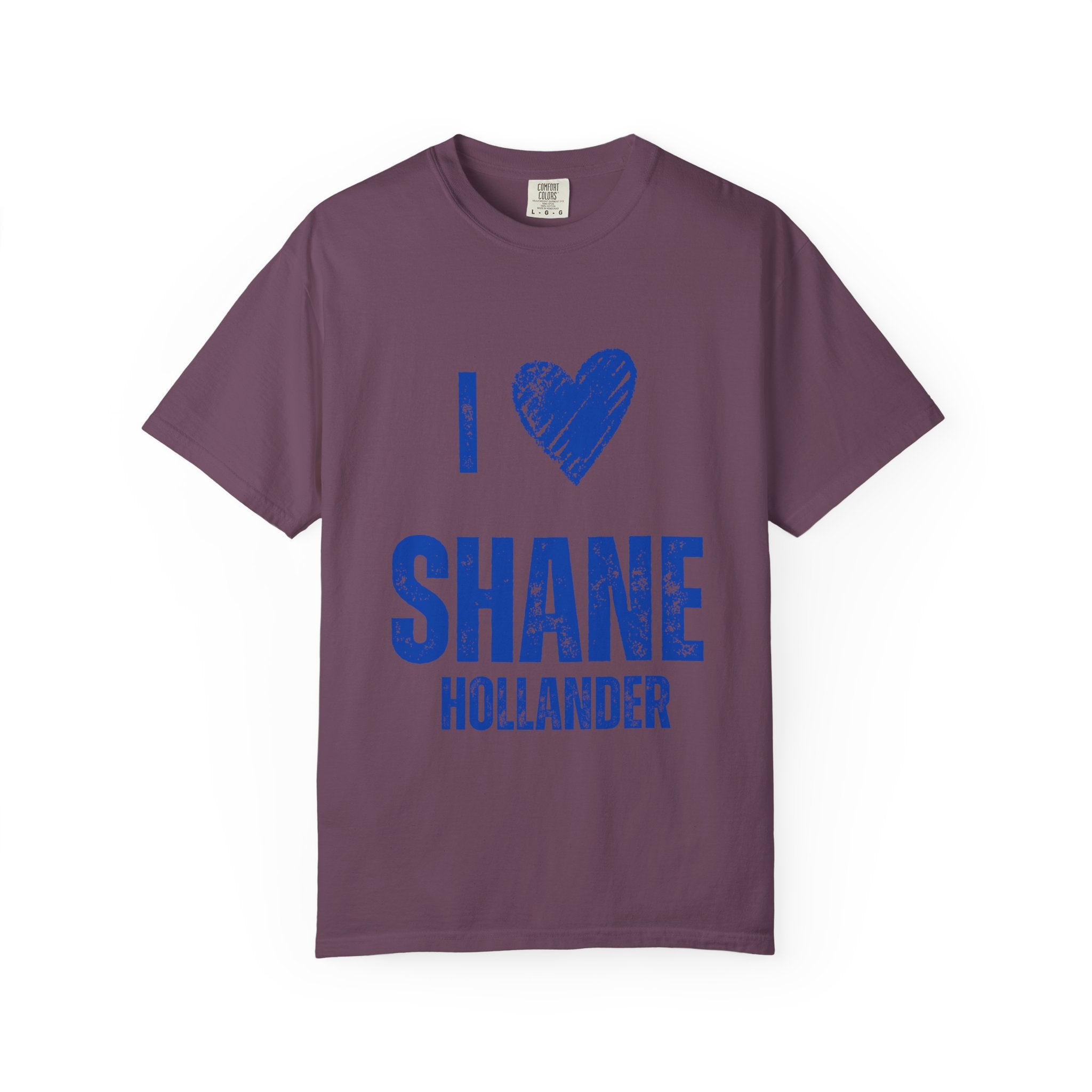 I Love Shane Hollander Unisex T Shirt Hockey Romance Inspired Graphic Tee Vintage Jersey Style Fan Shirt