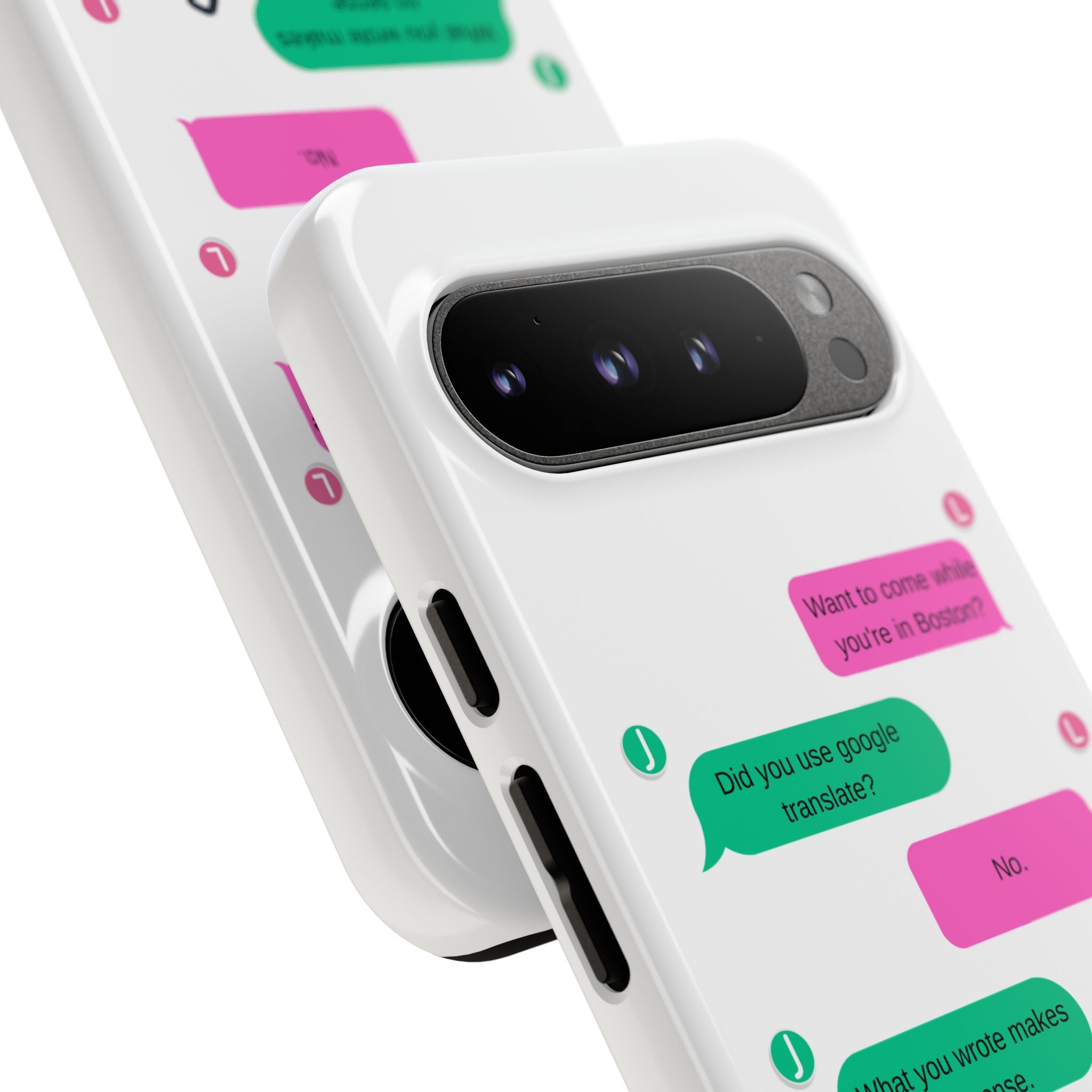 Heated Rivalry Inspired Hockey Text Message iPhone Case Tough Protective Romance Design