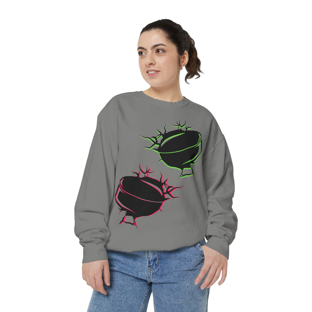 Heated Rivalry Inspired Hockey Puck Sweatshirt Unisex Romance Book Fan Merch