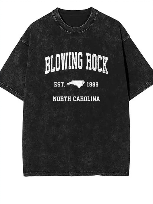 Men's Washed Black T-Shirt
