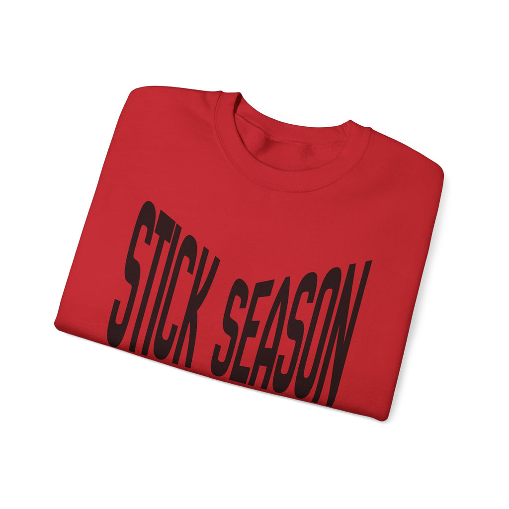 Stick Season hockey crewneck sweatshirt | crossed hockey sticks graphic