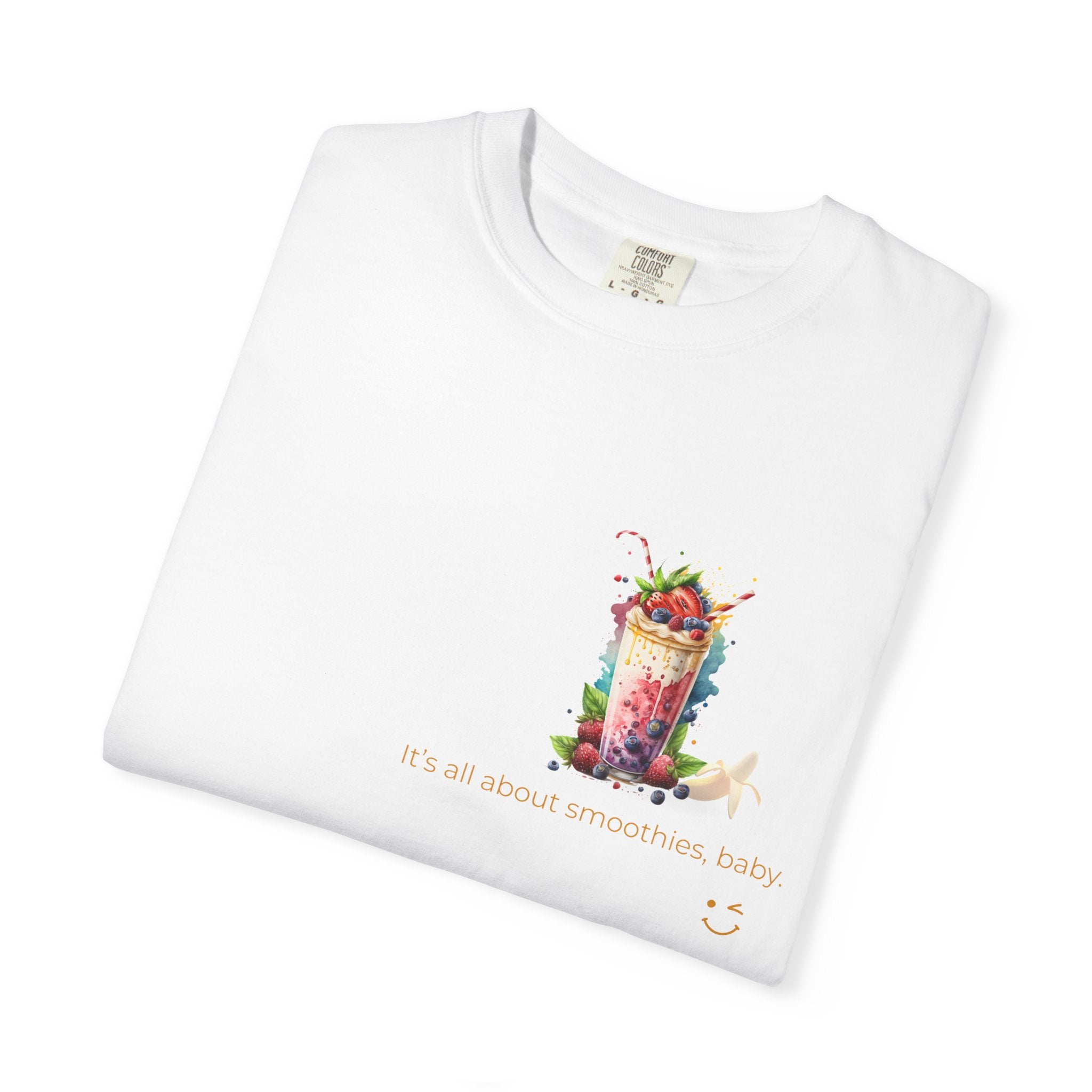Its All About Smoothies Baby Banana Graphic T Shirt Fun Summer Streetwear