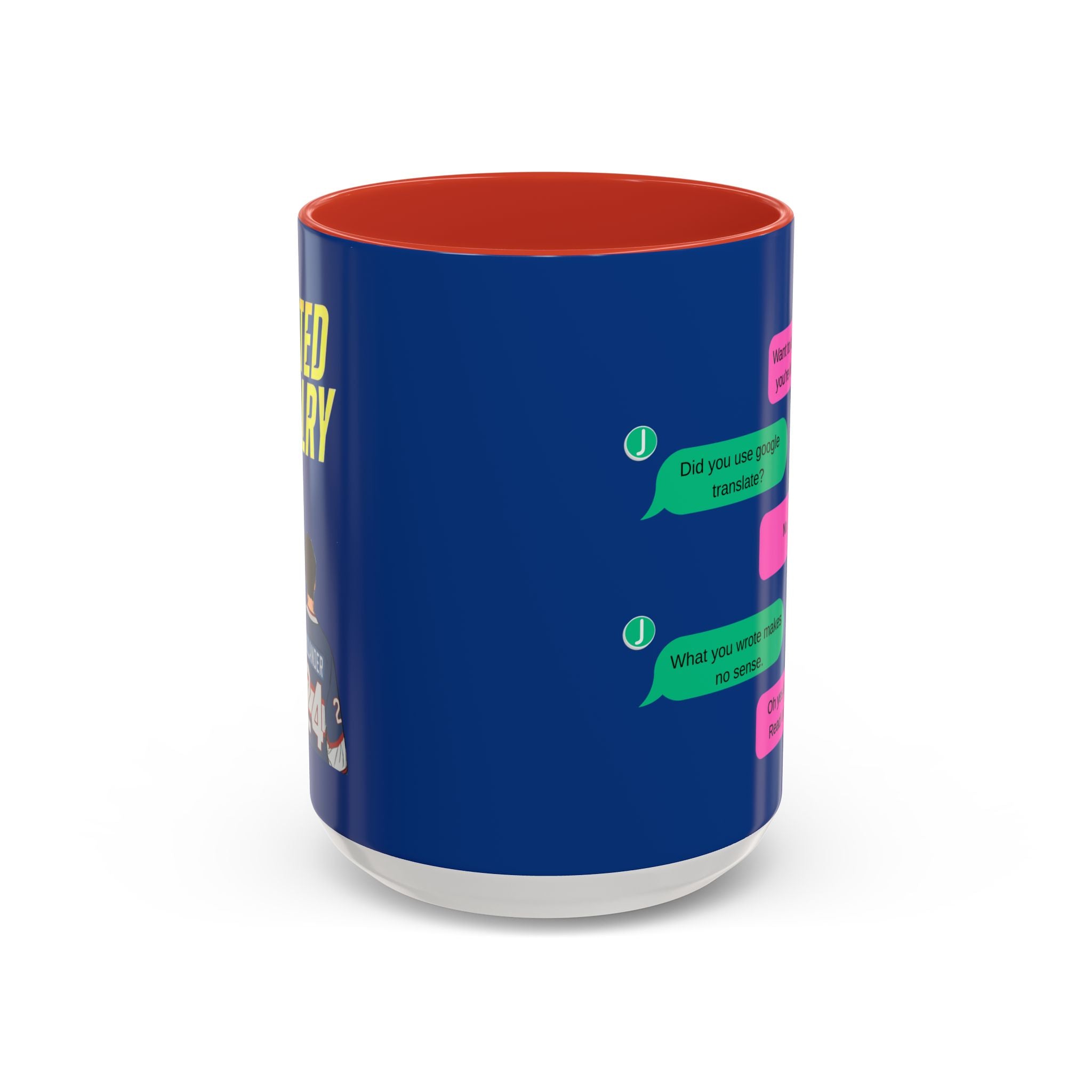 TV Show Inspired Text Message Mug Fandom Coffee Mug Accent Ceramic Cup Gift for Him Gift for Her Funny Dialogue Mug