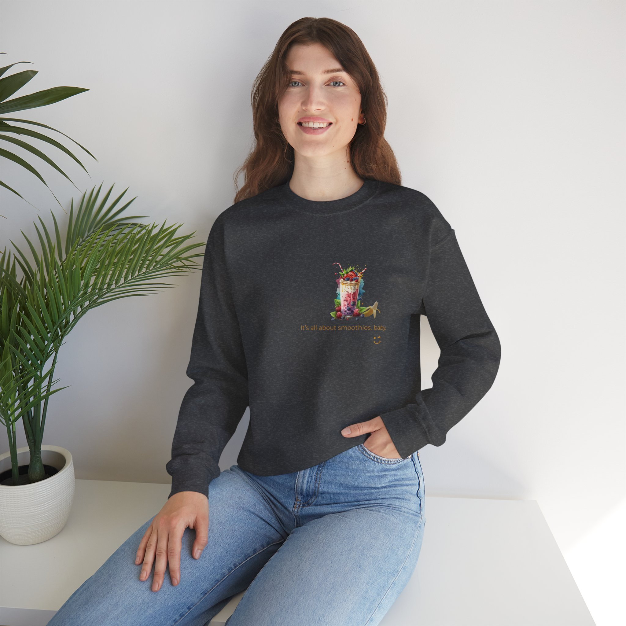 Heated Rivalry Banana Smoothie Sweatshirt | Unisex Graphic Pullover, Multi-Color
