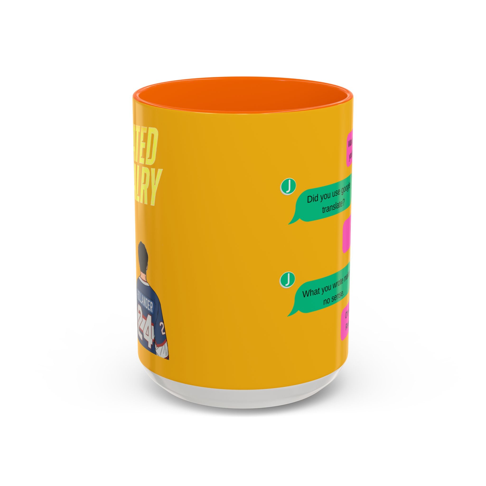 TV Show Inspired Text Message Mug Fandom Coffee Mug Accent Ceramic Cup Gift for Him Gift for Her Funny Dialogue Mug